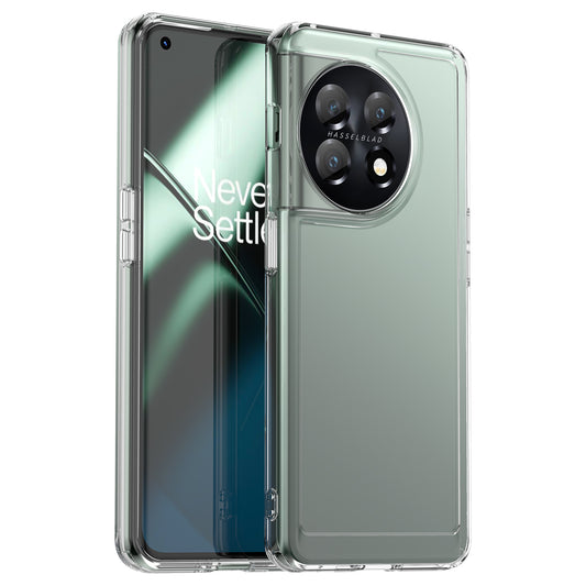 Candy Series Phone Cover for OnePlus 11 5G , Soft TPU Cell Phone Protective Case - Transparent