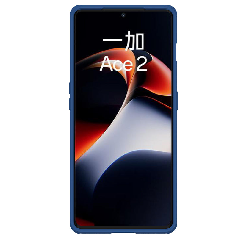 NILLKIN CamShield Pro for OnePlus Ace 2 5G / 11R 5G Drop-proof Case PC+TPU Hybrid Phone Cover with Camera Slide Lid - Blue