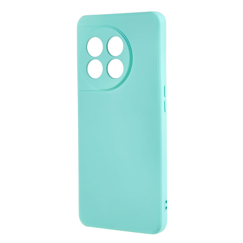 For OnePlus 11 5G TPU Phone Case Smooth Touch Rubberized Cover with Fiber Lining - Baby Blue