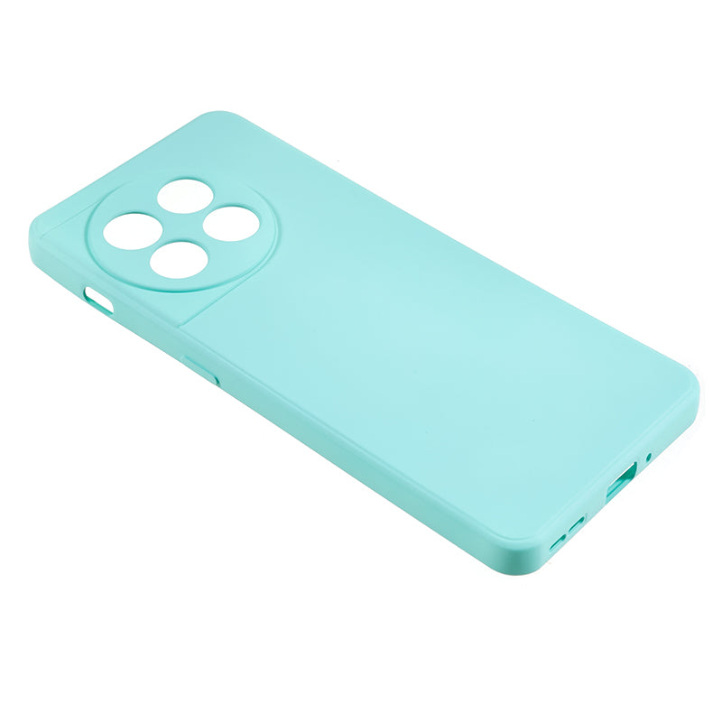 For OnePlus 11 5G TPU Phone Case Smooth Touch Rubberized Cover with Fiber Lining - Baby Blue