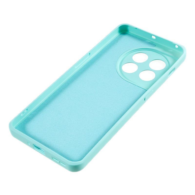 For OnePlus 11 5G TPU Phone Case Smooth Touch Rubberized Cover with Fiber Lining - Baby Blue