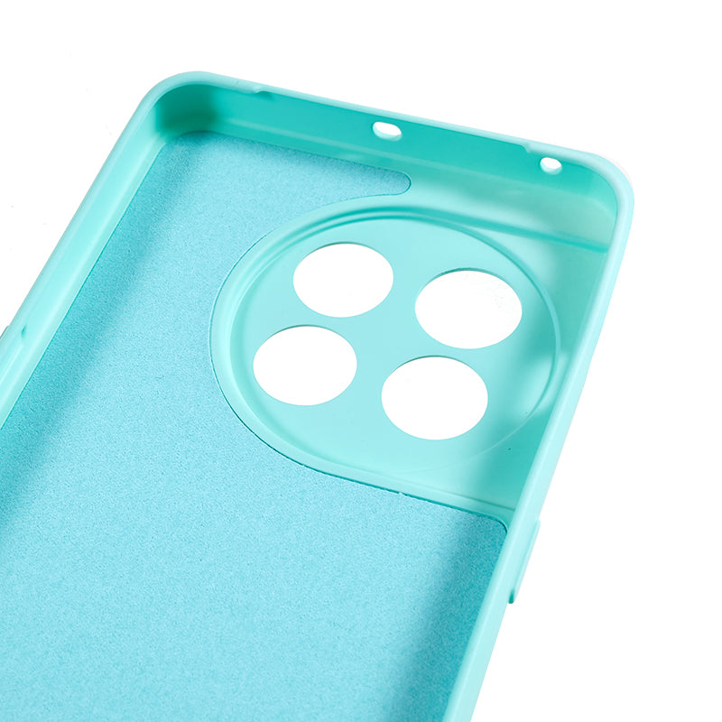 For OnePlus 11 5G TPU Phone Case Smooth Touch Rubberized Cover with Fiber Lining - Baby Blue