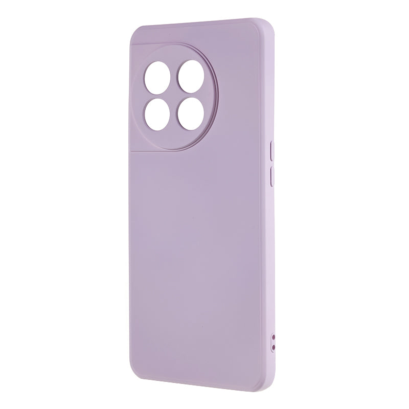For OnePlus 11 5G TPU Phone Case Smooth Touch Rubberized Cover with Fiber Lining - Light Purple