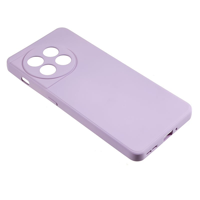 For OnePlus 11 5G TPU Phone Case Smooth Touch Rubberized Cover with Fiber Lining - Light Purple