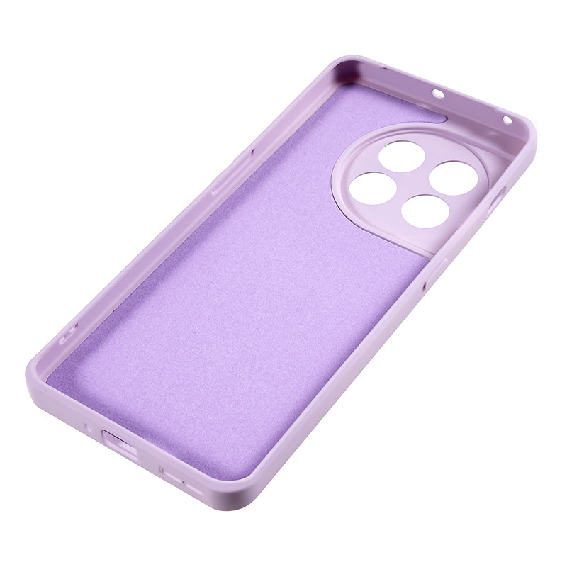 For OnePlus 11 5G TPU Phone Case Smooth Touch Rubberized Cover with Fiber Lining - Light Purple