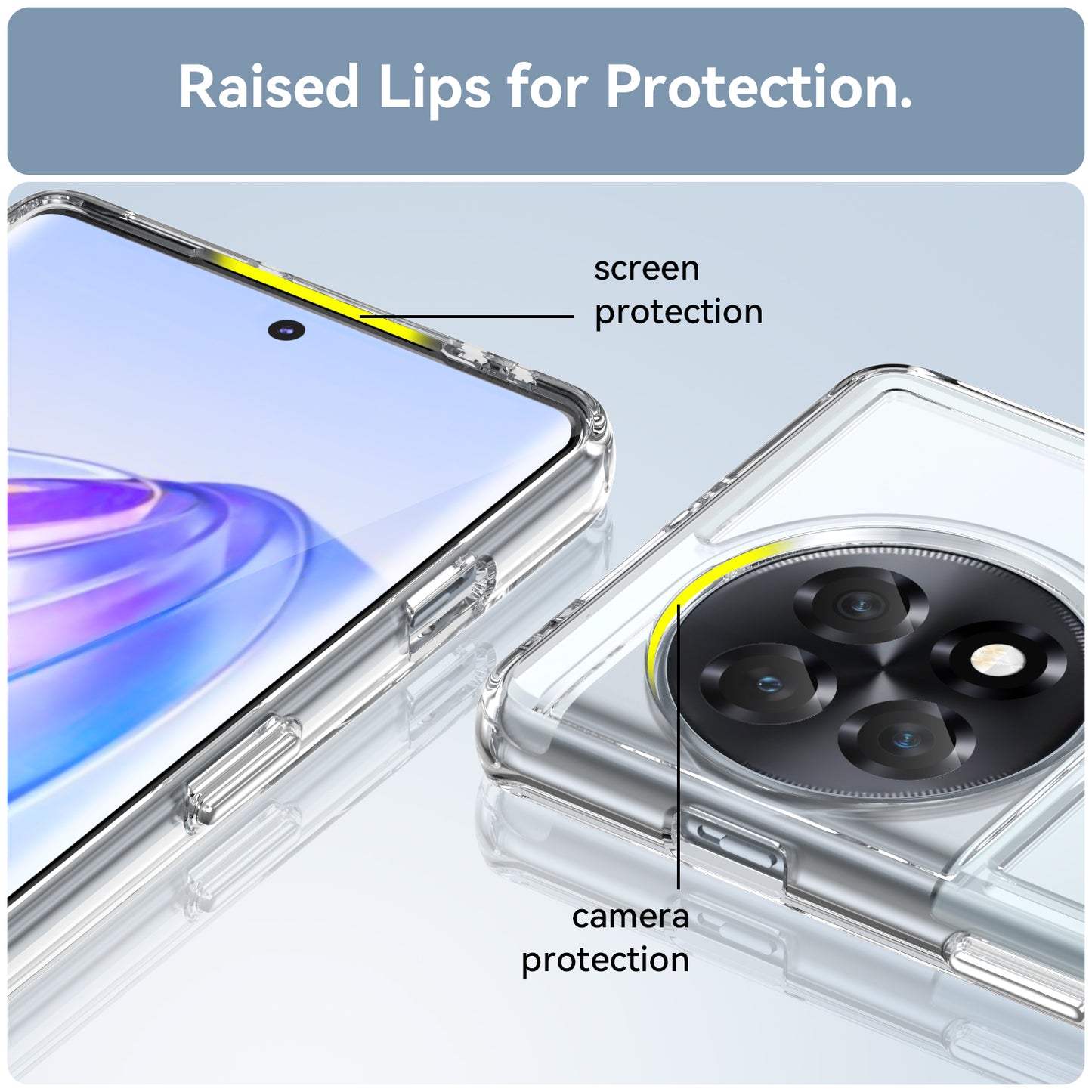 Candy Series For OnePlus Ace 2 5G / 11R 5G Shockproof TPU Phone Cover Soft Cell Phone Case - Transparent