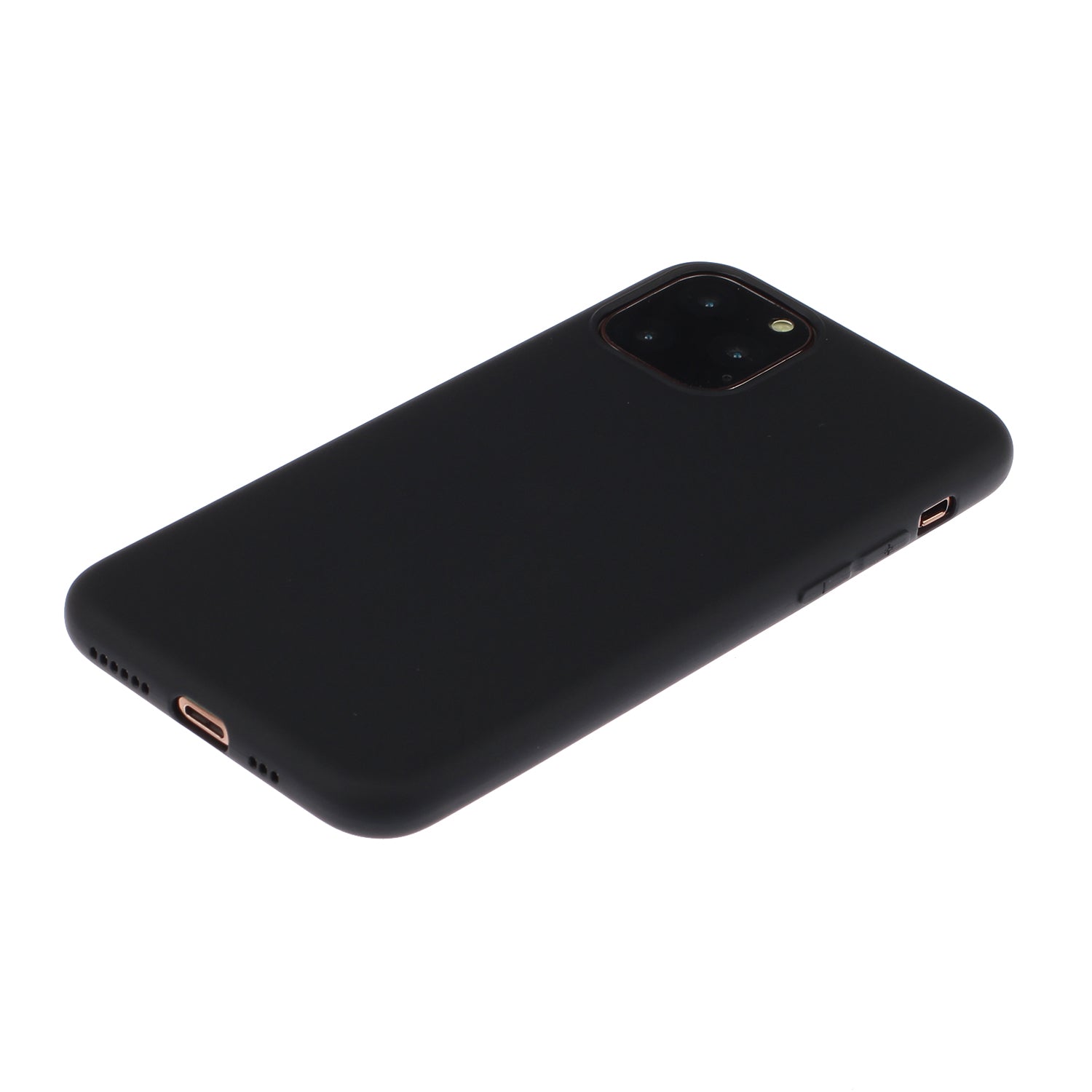 TPU Mobile Phone Cover For iPhone 15 Pro , Anti-Scratch Phone Shell Matte Design Phone Case - Black