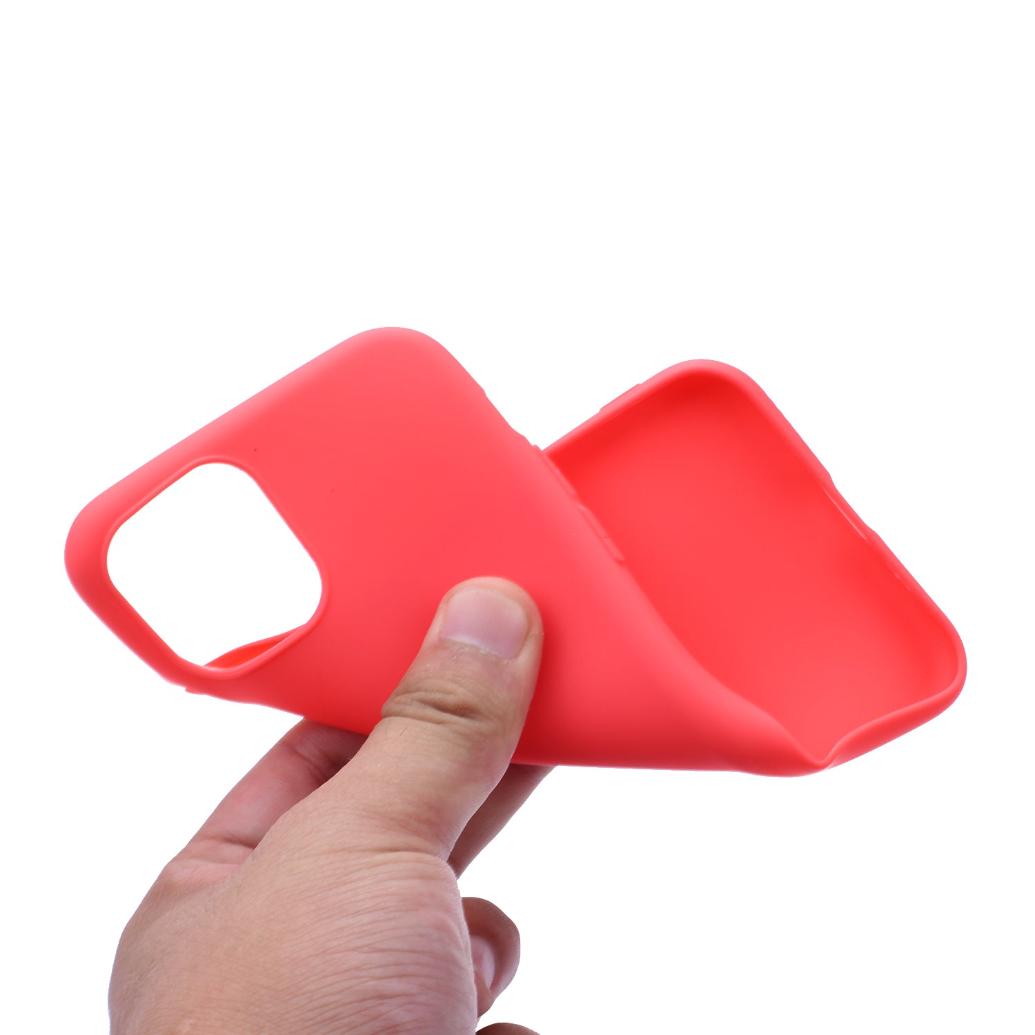 TPU Mobile Phone Cover For iPhone 15 Pro , Anti-Scratch Phone Shell Matte Design Phone Case - Red