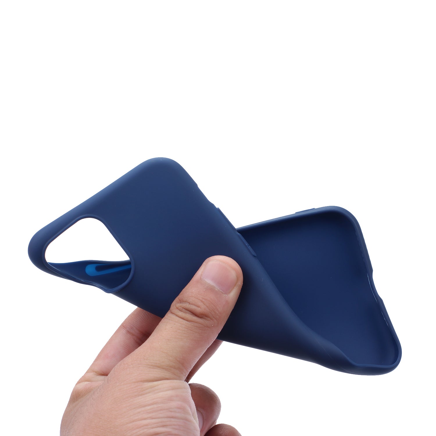 TPU Mobile Phone Cover For iPhone 15 Pro , Anti-Scratch Phone Shell Matte Design Phone Case - Blue