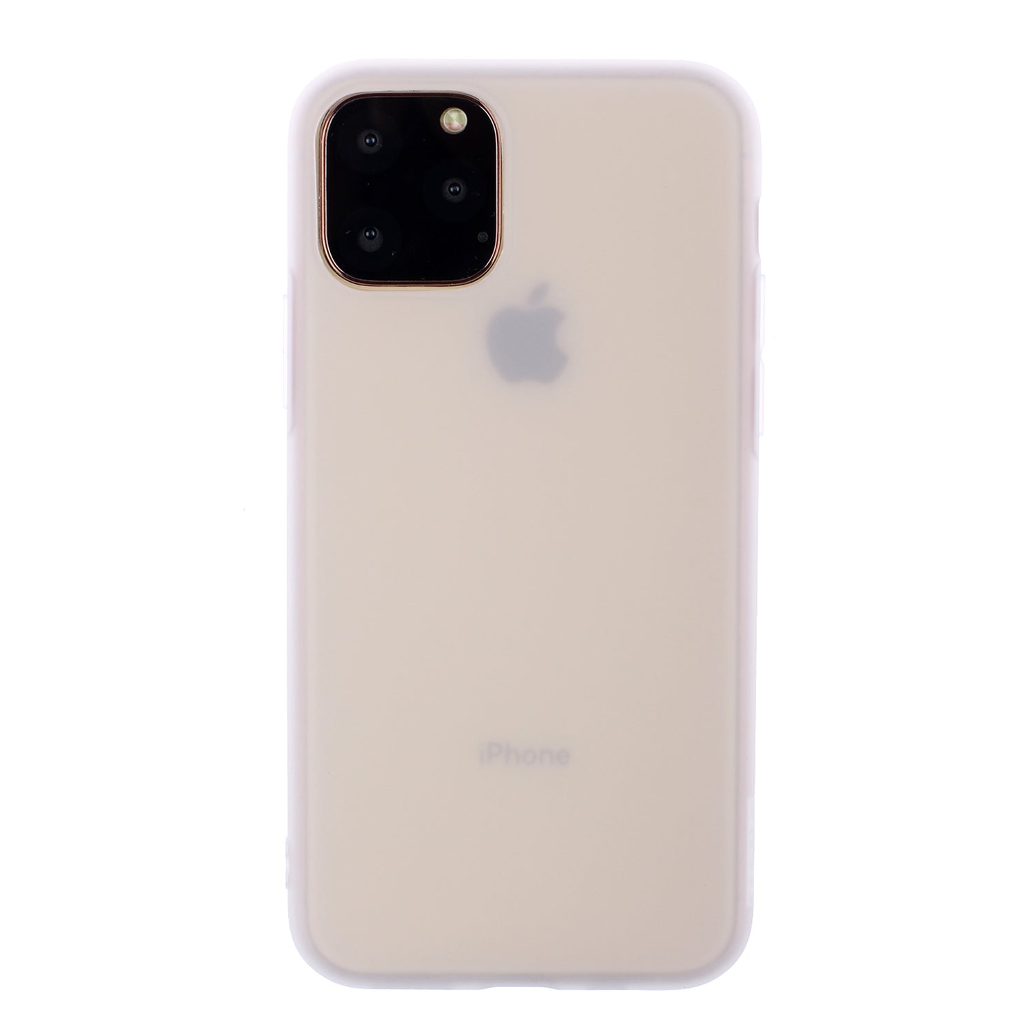TPU Mobile Phone Cover For iPhone 15 Pro , Anti-Scratch Phone Shell Matte Design Phone Case - White