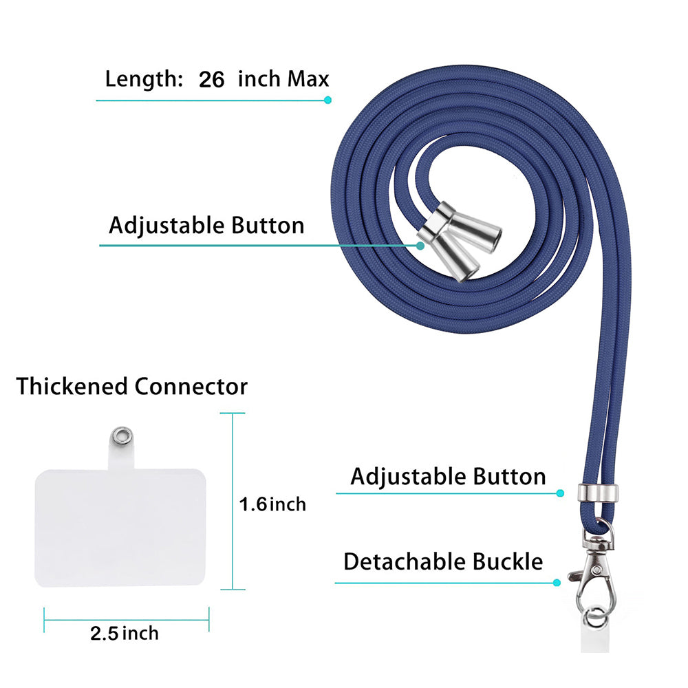YB IMD Series-18 Style E for OnePlus 11 5G Flexible TPU Case Marble Pattern 2.0mm Electroplating Phone Cover with Lanyard - Blue