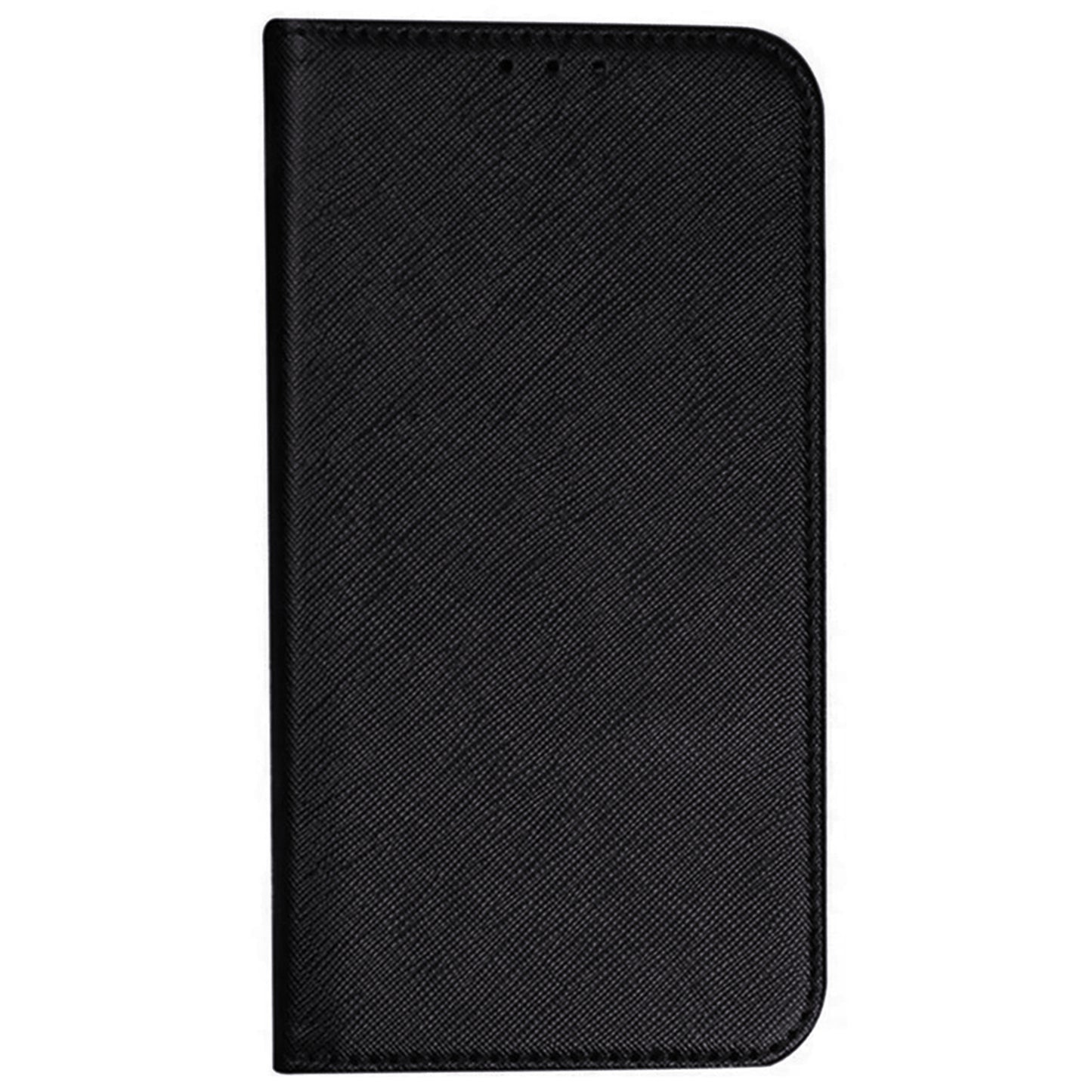 Stand Wallet Shell for OnePlus 11 5G Shockproof Phone Cover Cross Texture PU Leather Case - Black
