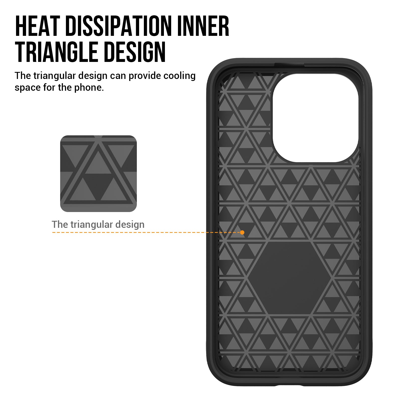 TPU+PC Dual Layer Phone Case for iPhone 15 Pro Max , Drop-proof Smartphone Cover - Red