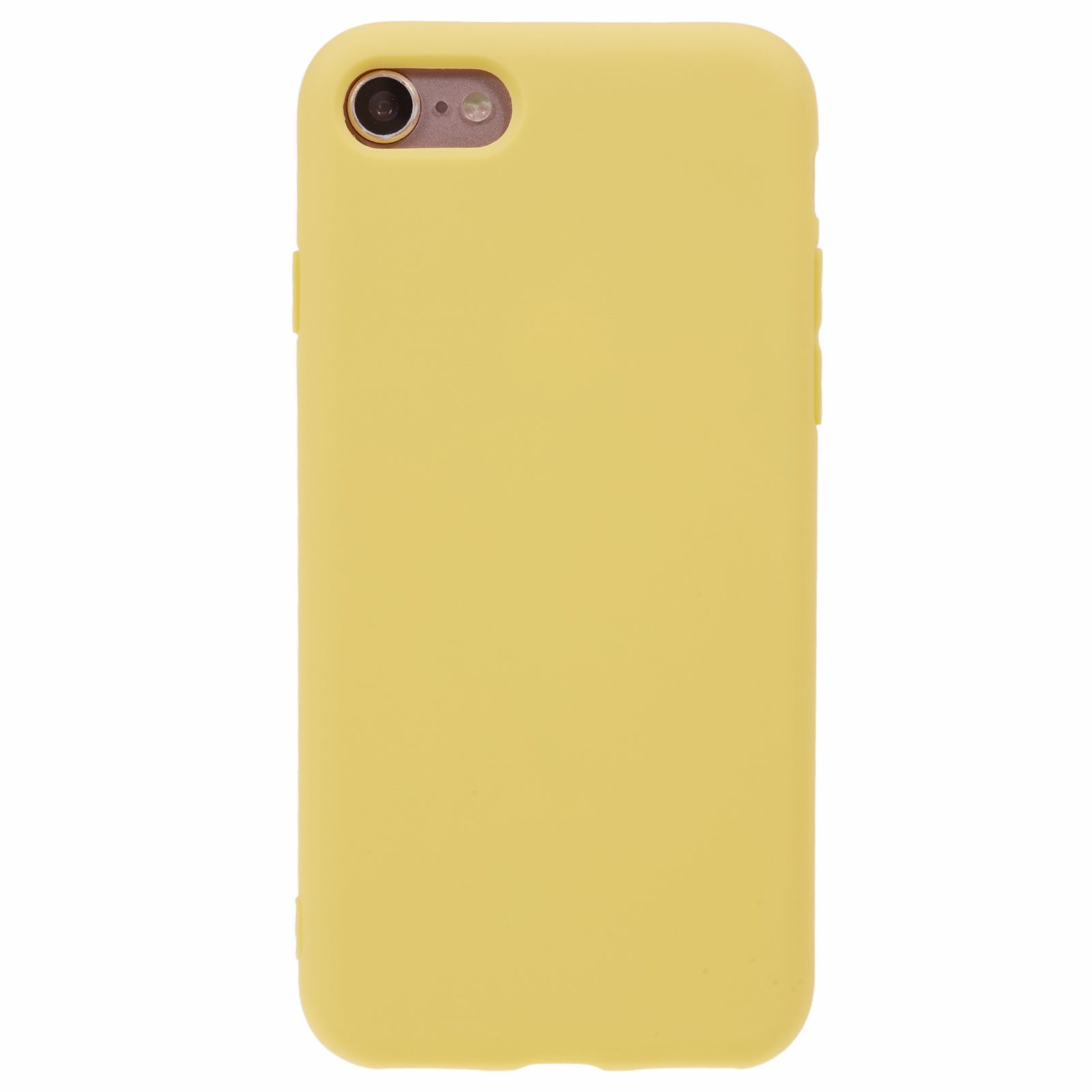 Uniqkart for iPhone 7 / 8 / SE (2020) / SE (2022) Candy Color Matte Phone Case Anti-scratch TPU Cover - Yellow