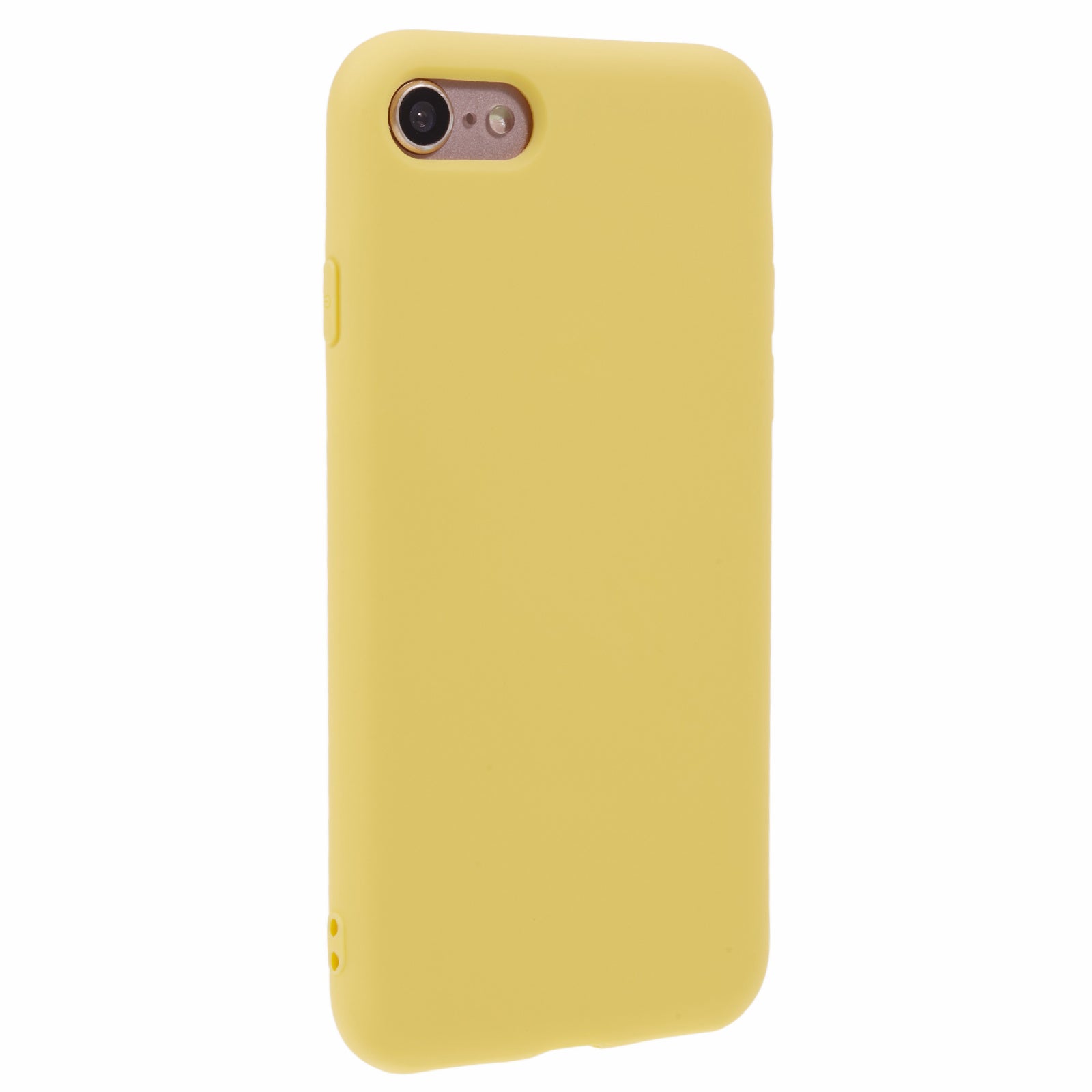 Uniqkart for iPhone 7 / 8 / SE (2020) / SE (2022) Candy Color Matte Phone Case Anti-scratch TPU Cover - Yellow