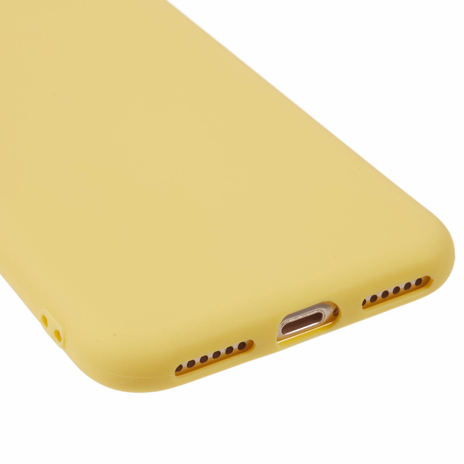 Uniqkart for iPhone 7 / 8 / SE (2020) / SE (2022) Candy Color Matte Phone Case Anti-scratch TPU Cover - Yellow
