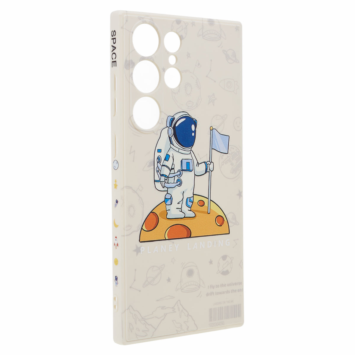 Uniqkart for Samsung Galaxy S23 Ultra Cartoon Astronaut Pattern Soft TPU Case Precise Cutout Phone Cover - Style B