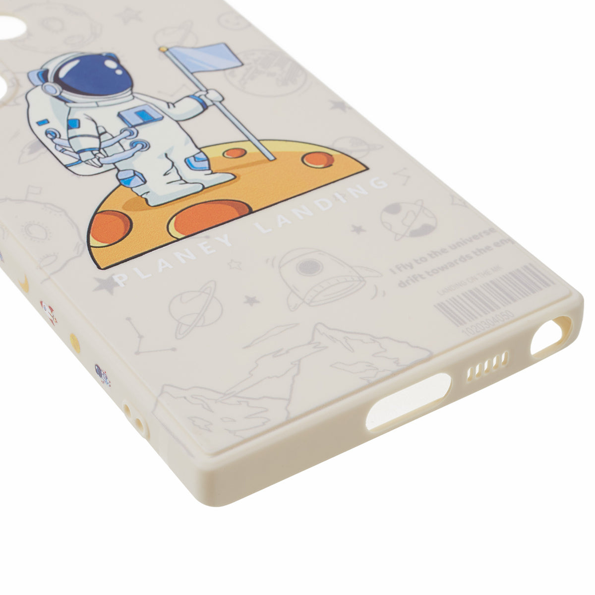 Uniqkart for Samsung Galaxy S23 Ultra Cartoon Astronaut Pattern Soft TPU Case Precise Cutout Phone Cover - Style B