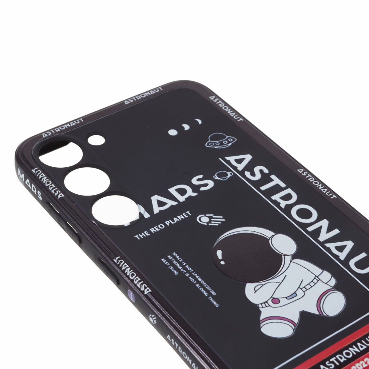 Uniqkart for Samsung Galaxy S23 Cartoon Astronaut Pattern Soft TPU Case Anti-drop Precise Cutout Phone Cover - Style B