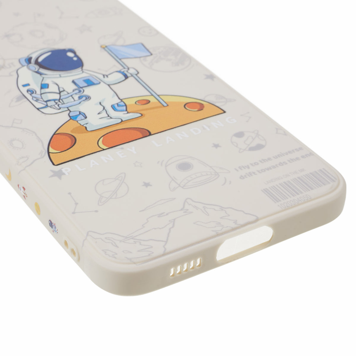 Uniqkart for Samsung Galaxy S23 Cartoon Astronaut Pattern Soft TPU Case Anti-drop Precise Cutout Phone Cover - Style E