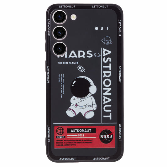 Soft TPU Case for Samsung Galaxy S23+ Cartoon Astronaut Pattern Precise Cutout Phone Cover - Style B