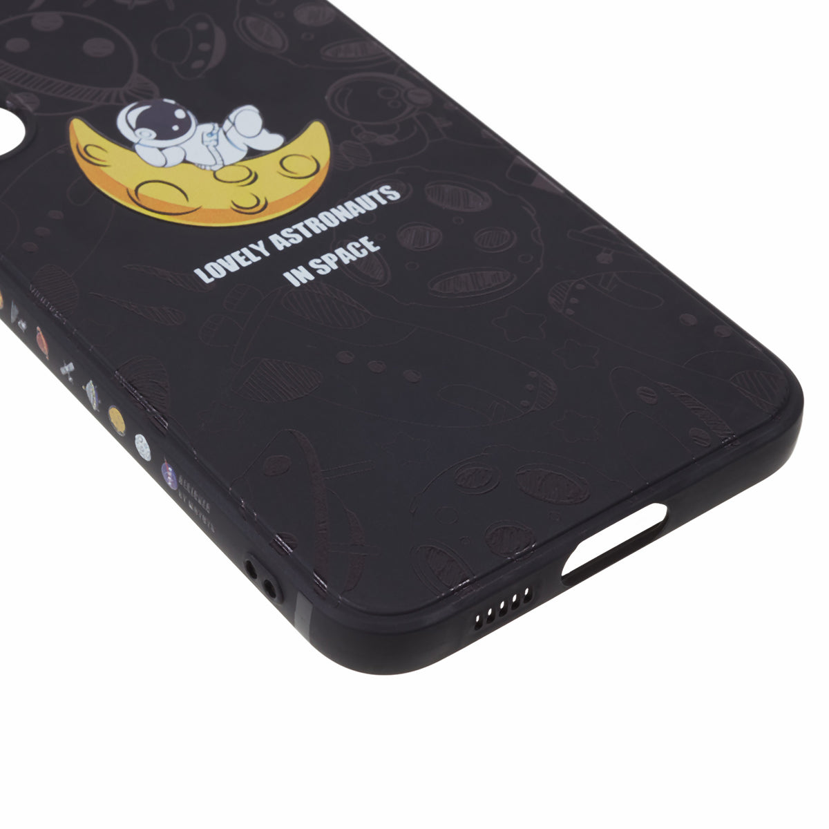 Soft TPU Case for Samsung Galaxy S23+ Cartoon Astronaut Pattern Precise Cutout Phone Cover - Style C