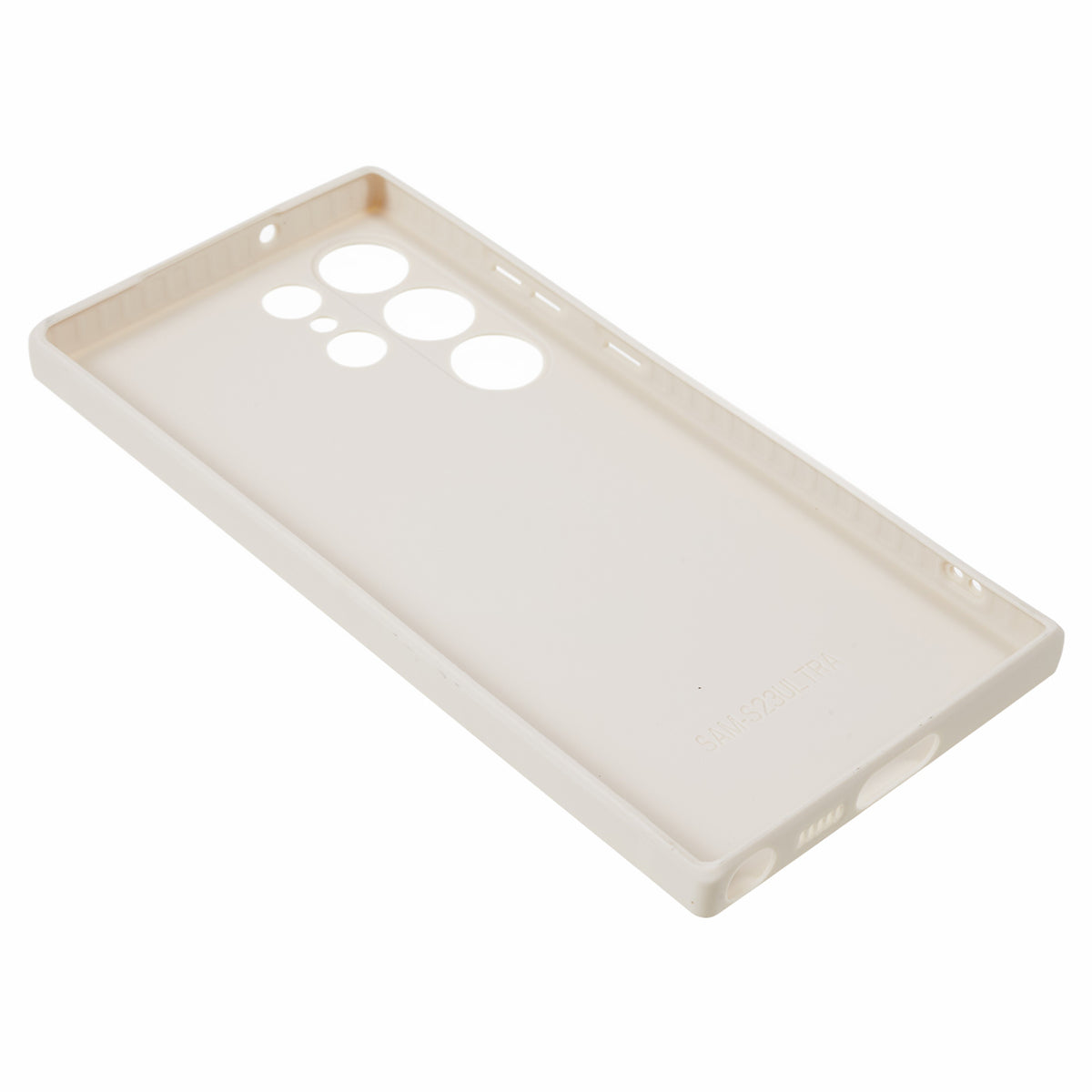 Uniqkart for Samsung Galaxy S23 Ultra Protective Phone Case Precise Cutout Space Astronaut Pattern TPU Cover - White