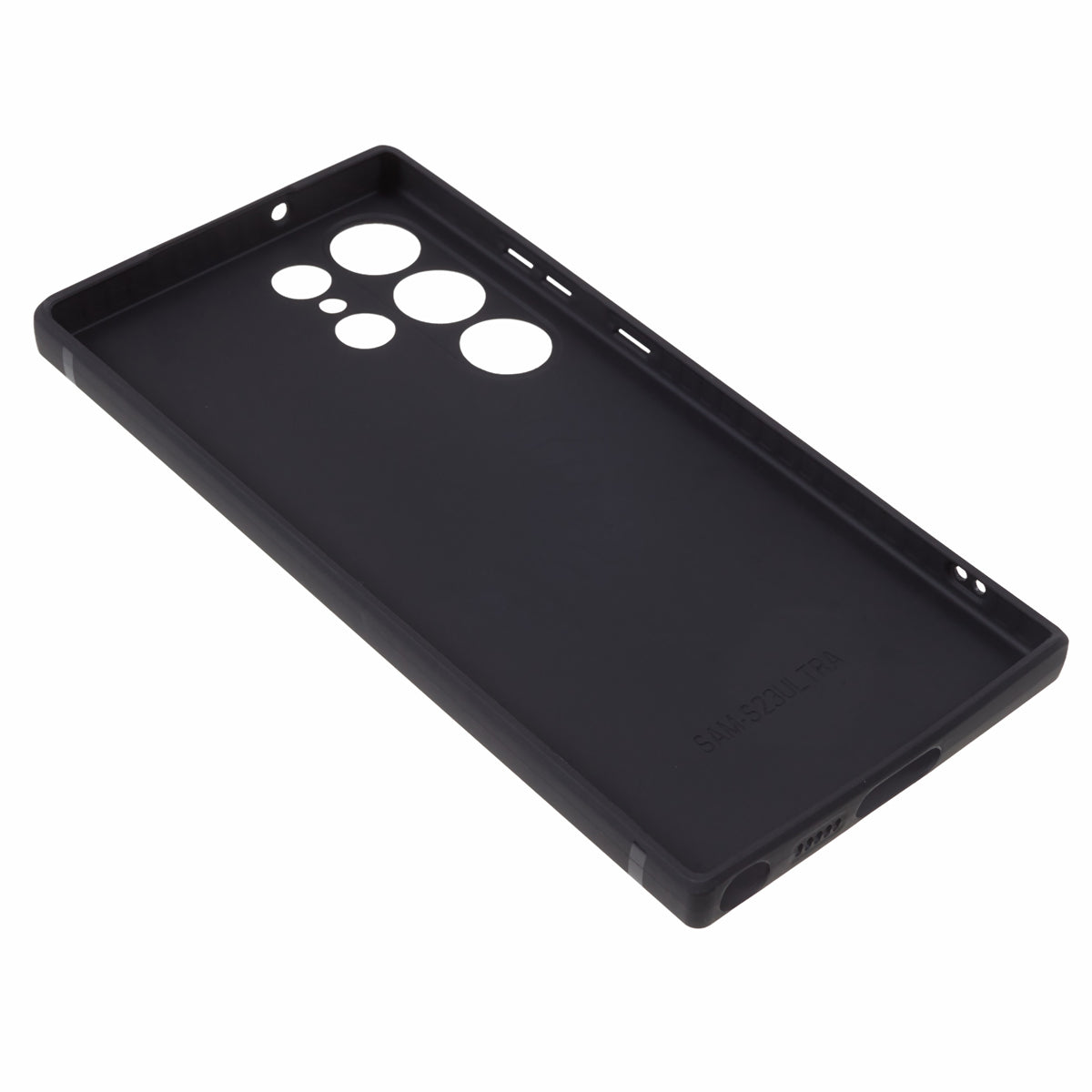 Uniqkart for Samsung Galaxy S23 Ultra Protective Phone Case Precise Cutout Space Astronaut Pattern TPU Cover - Black