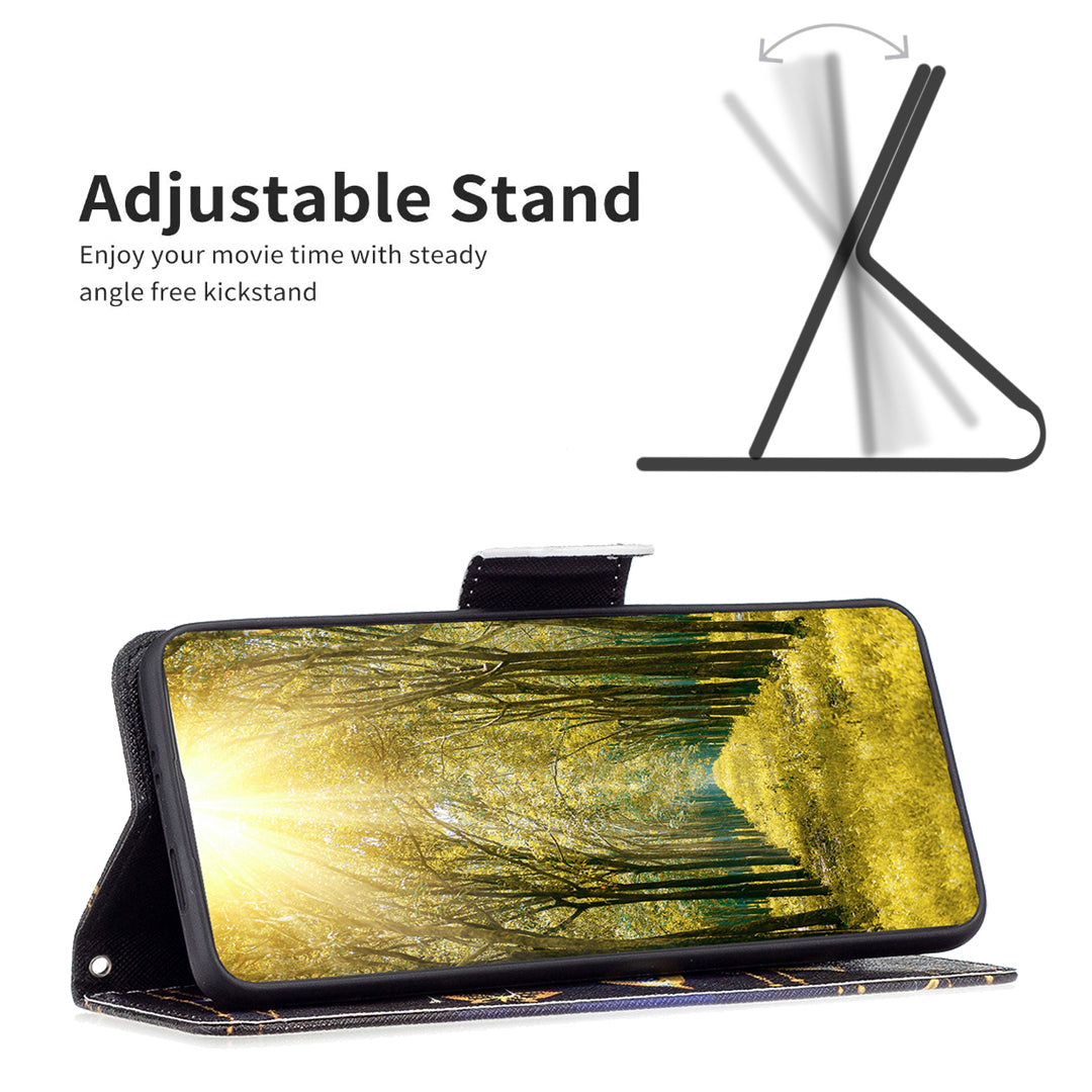 Uniqkart for iPhone 15 Plus Wallet PU Leather Phone Case Pattern Printing Stand Protective Phone Cover - Jewelry Butterfly