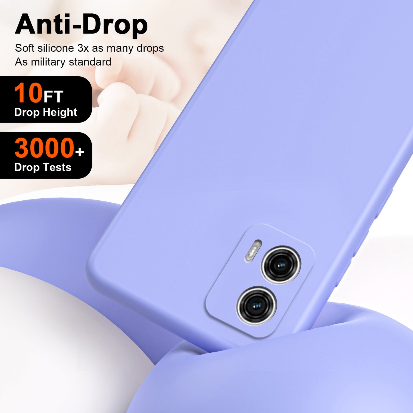 Uniqkart for Motorola Moto G73 5G Fiber Lining + TPU Phone Case 2.2mm Shockproof Protective Cover - Green