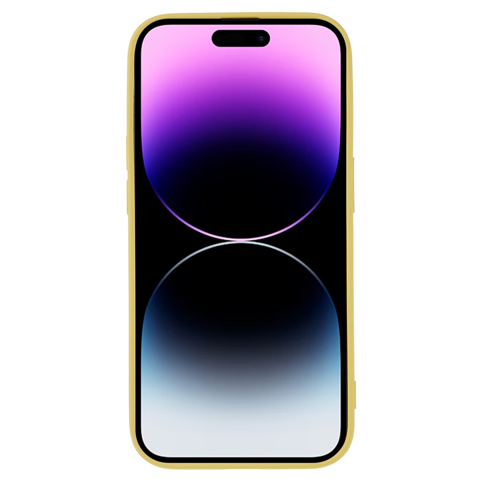 Candy Color Shell for iPhone 15 Pro Max Soft TPU Phone Case Fiber Lining Rubberized Phone Cover - Yellow