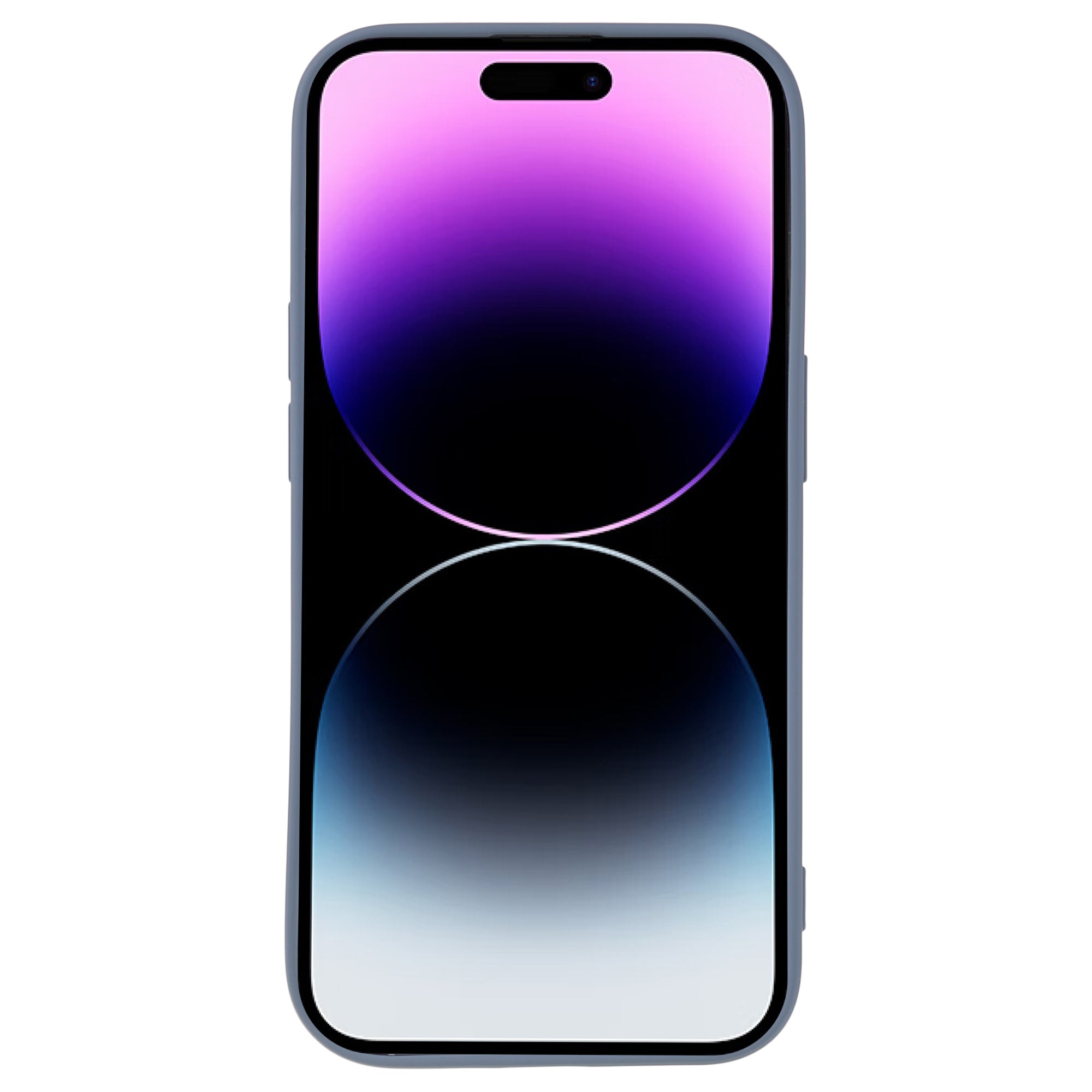 Candy Color Shell for iPhone 15 Pro Max Soft TPU Phone Case Fiber Lining Rubberized Phone Cover - Lavender Grey