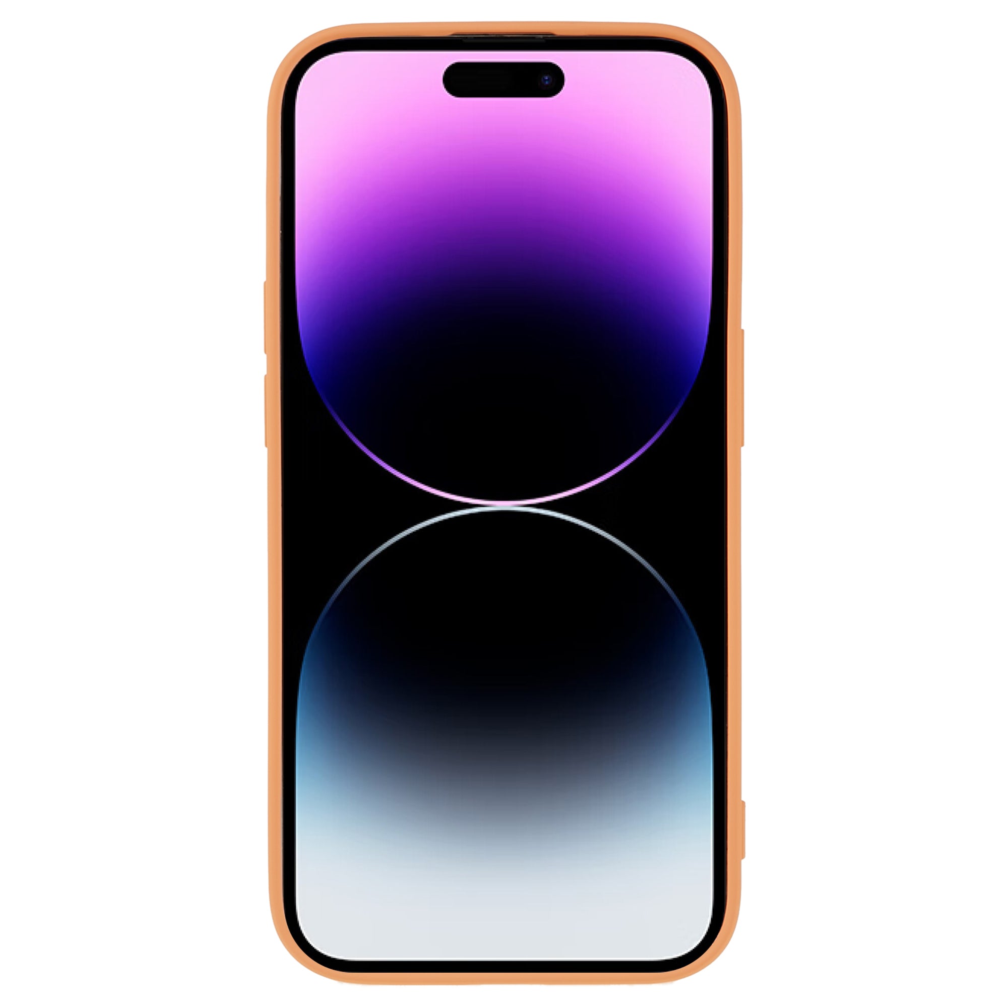 Candy Color Shell for iPhone 15 Pro Max Soft TPU Phone Case Fiber Lining Rubberized Phone Cover - Orange