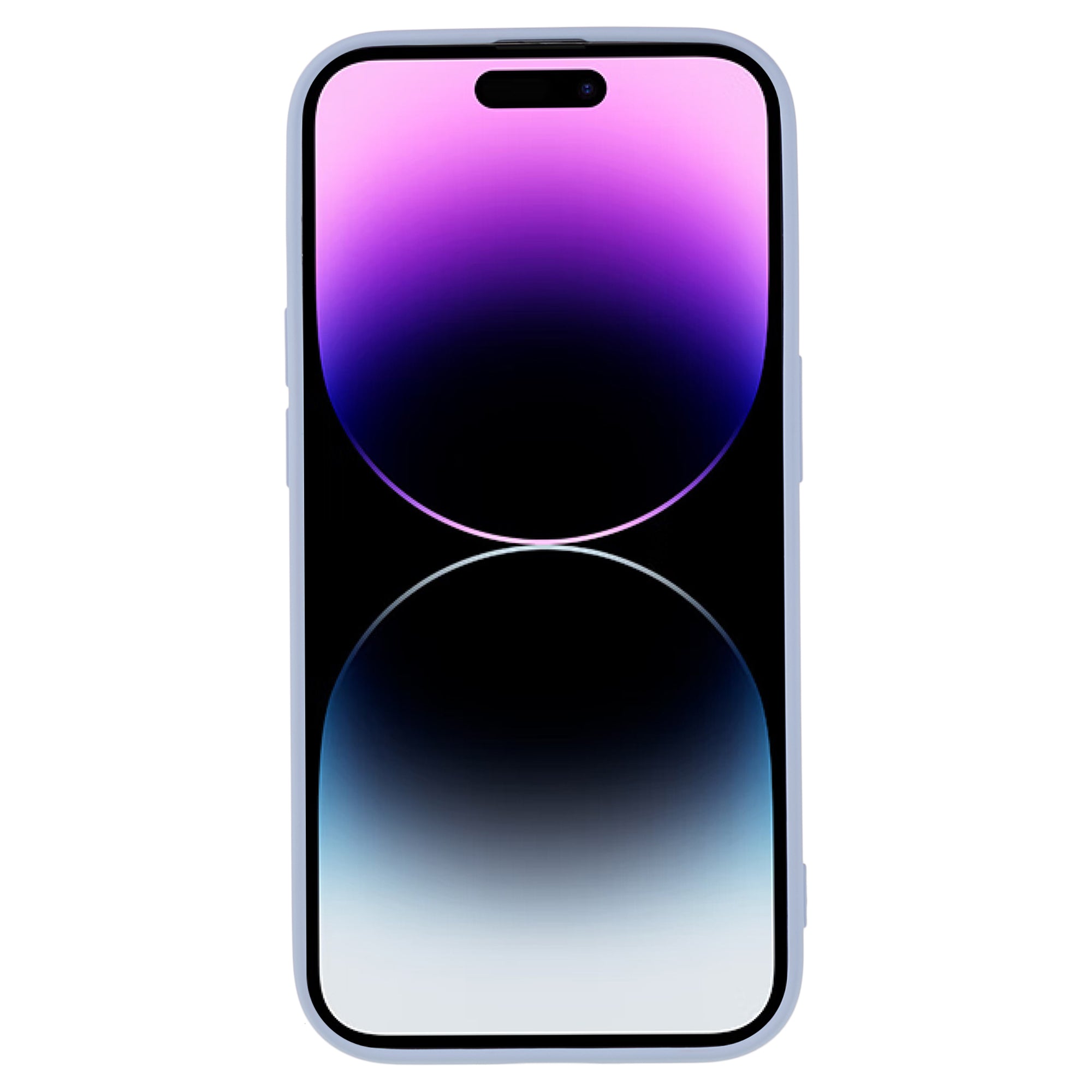 Candy Color Shell for iPhone 15 Pro Max Soft TPU Phone Case Fiber Lining Rubberized Phone Cover - Light Purple