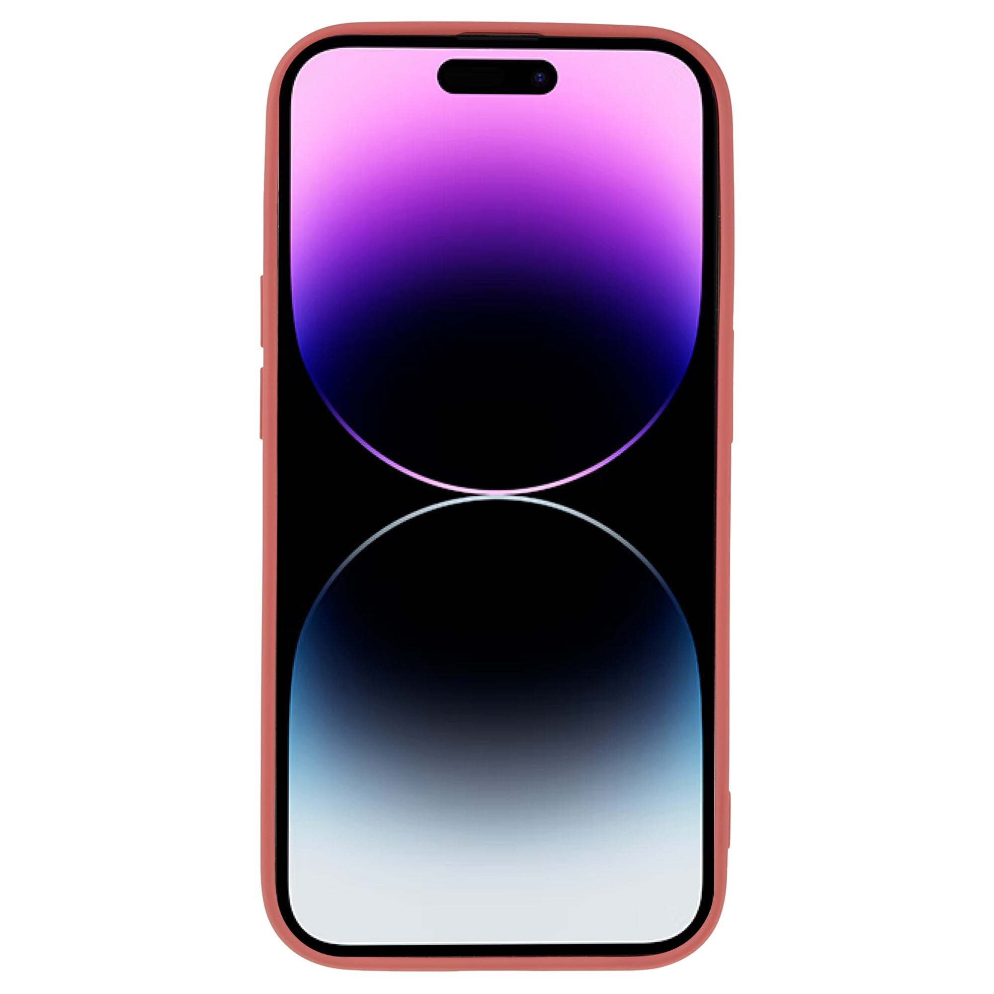 Rubberized Candy Color Shell for Phone 15 Pro Soft TPU + Fiber Lining Phone Case Phone Cover - Hawthorn Red