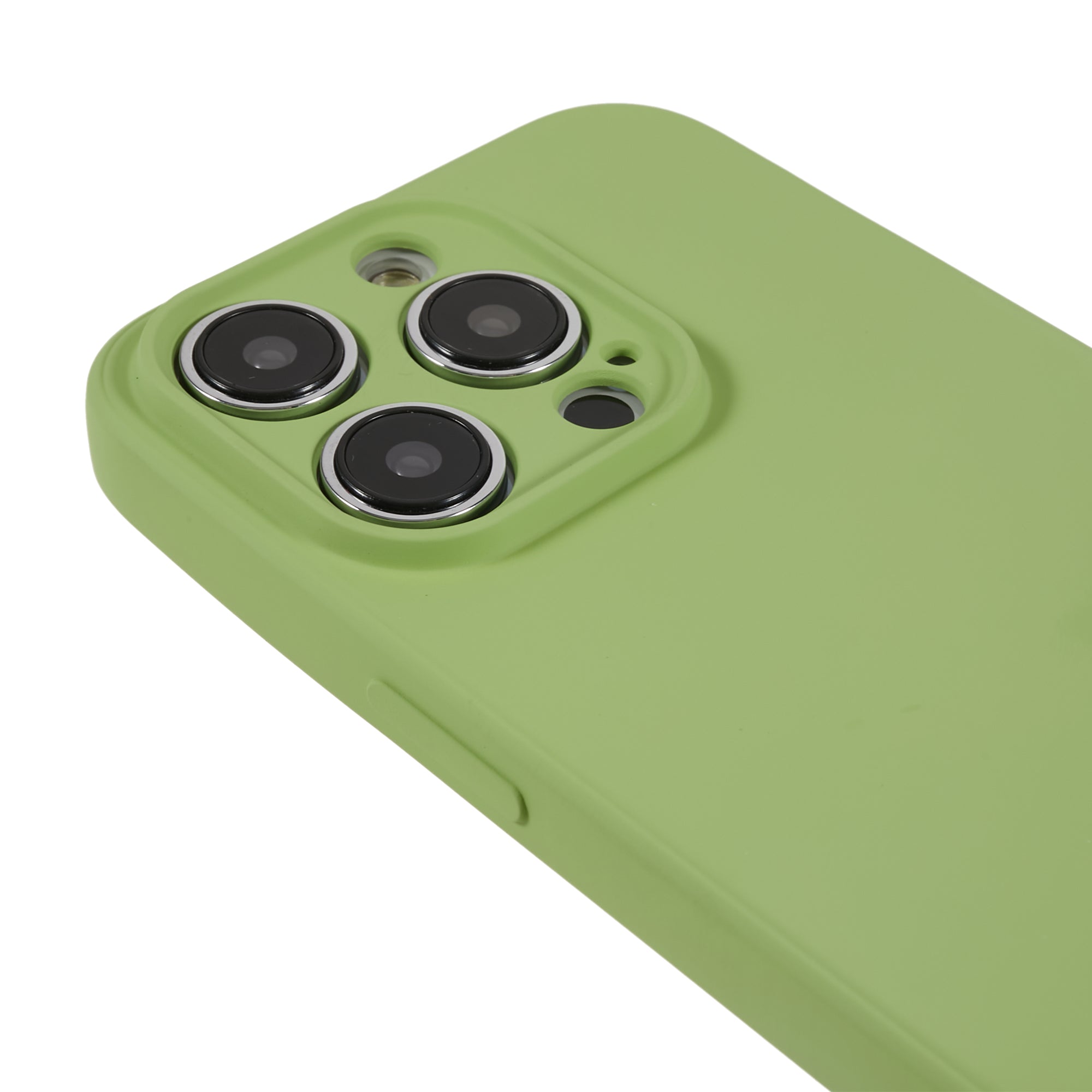 Rubberized Candy Color Shell for Phone 15 Pro Soft TPU + Fiber Lining Phone Case Phone Cover - Matcha Green
