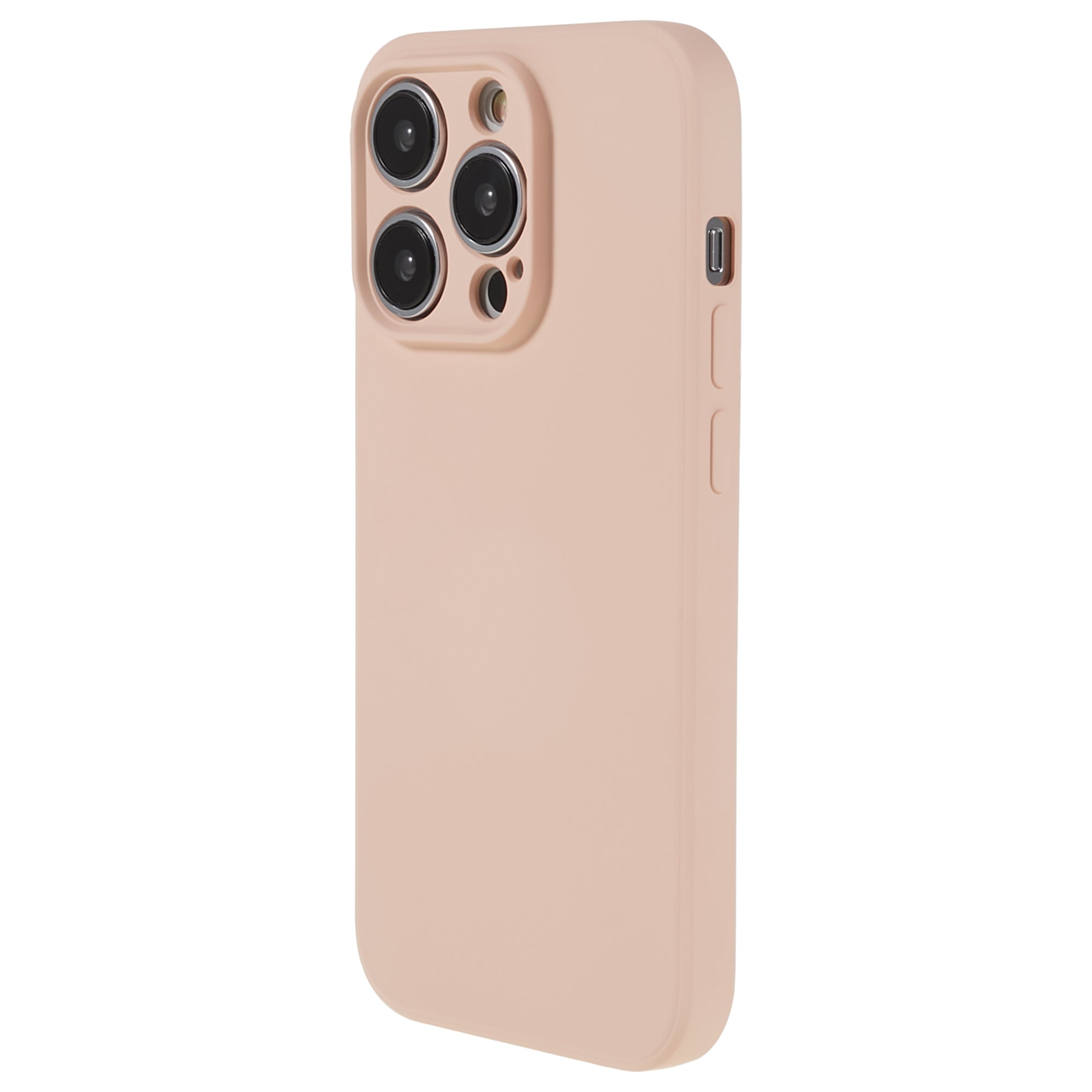 Rubberized Candy Color Shell for Phone 15 Pro Soft TPU + Fiber Lining Phone Case Phone Cover - Pink