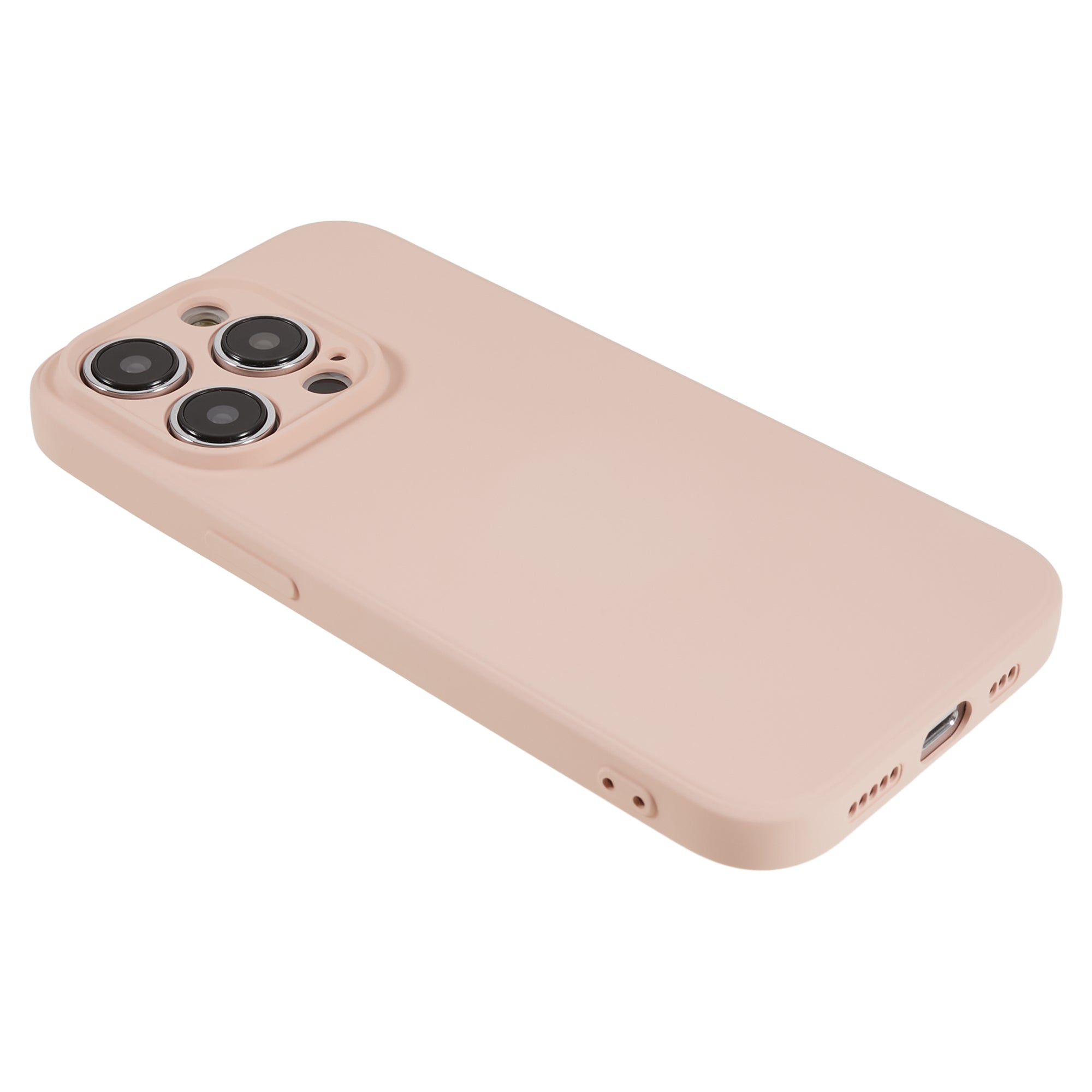 Rubberized Candy Color Shell for Phone 15 Pro Soft TPU + Fiber Lining Phone Case Phone Cover - Pink