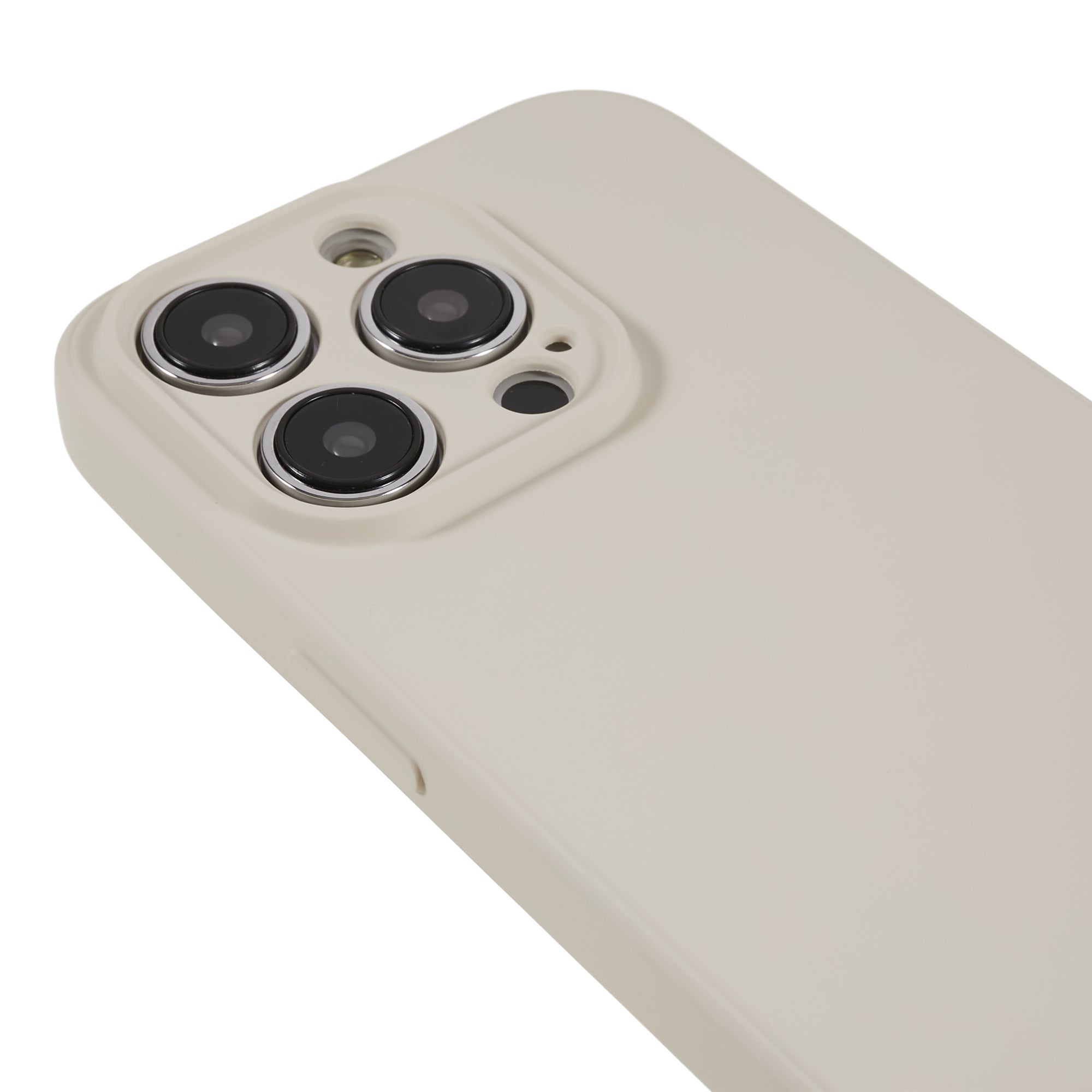 Rubberized Candy Color Shell for Phone 15 Pro Soft TPU + Fiber Lining Phone Case Phone Cover - White