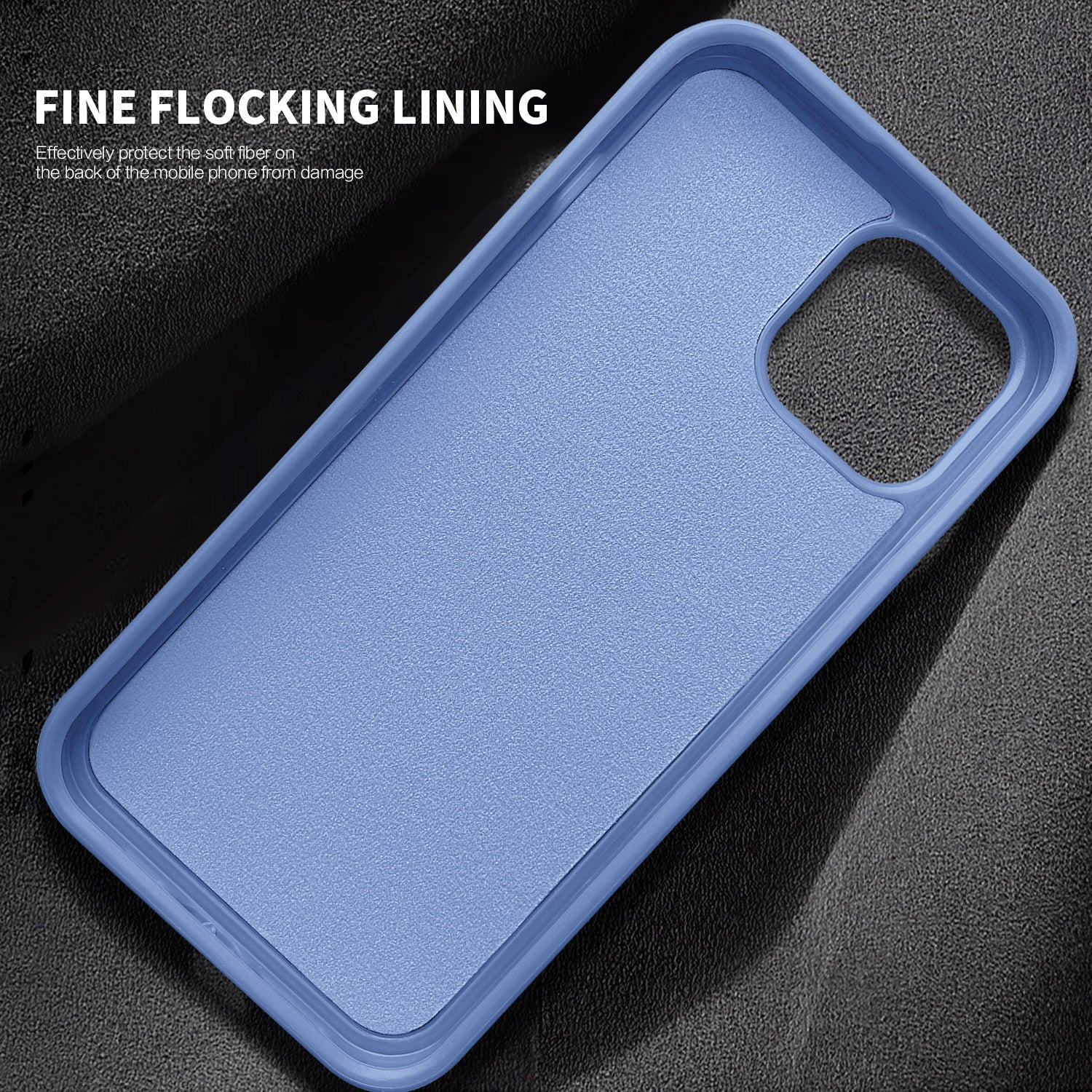 Uniqkart for iPhone 14 Kickstand Anti-Scratch Phone Case Cover PU Leather Coated PC+TPU Magnetic Cover - Blue