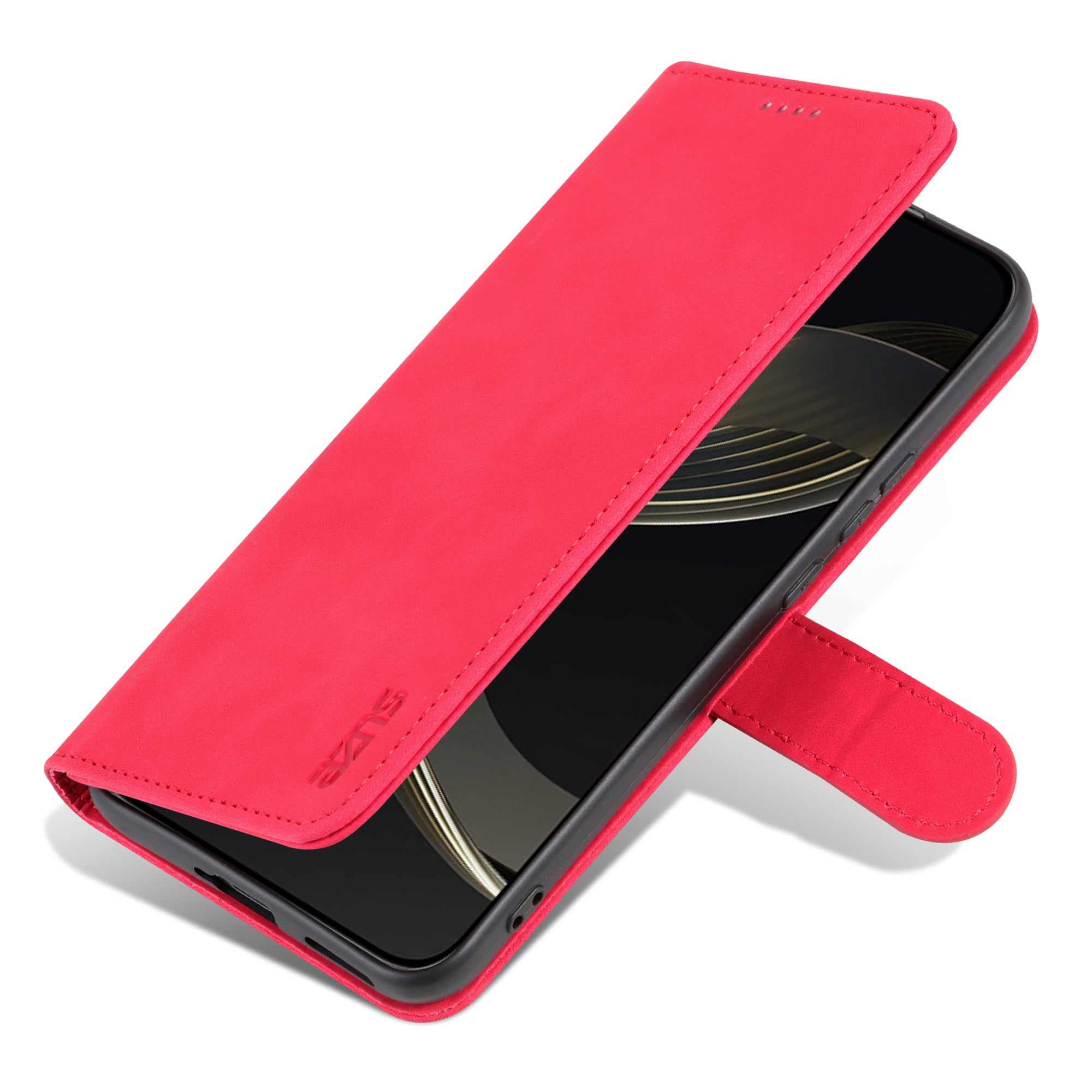 Uniqkart For Huawei nova 11 Cell Phone Cover Stand Wallet PU Leather Phone Case - Red