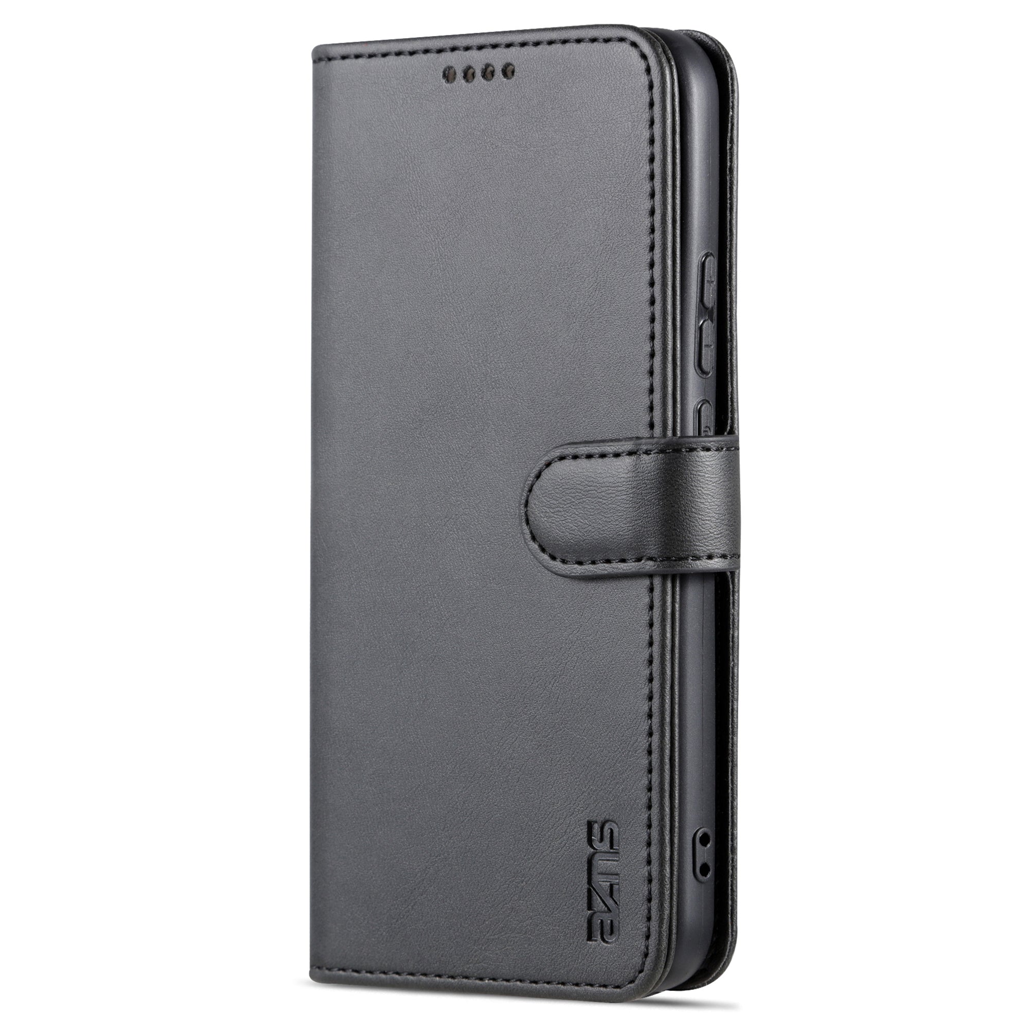 Uniqkart For Huawei nova 11 Cell Phone Cover Stand Wallet PU Leather Phone Case - Black