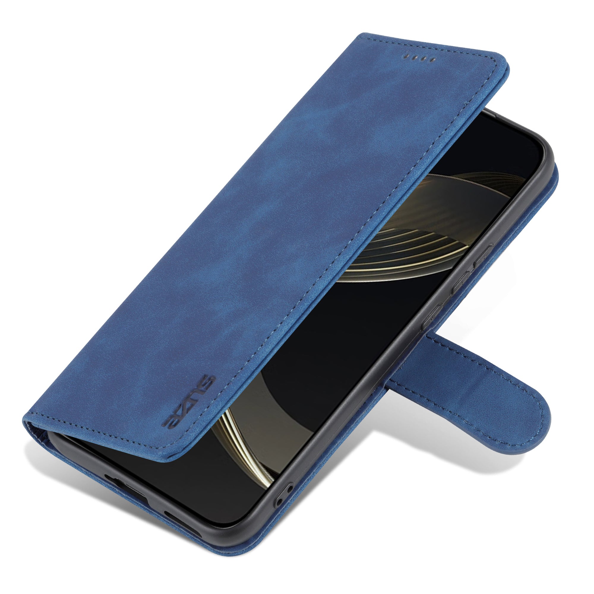 Uniqkart for Huawei nova 11 Ultra / nova 11 Pro Anti-Dust PU Leather Phone Cover Stand Wallet Case - Blue
