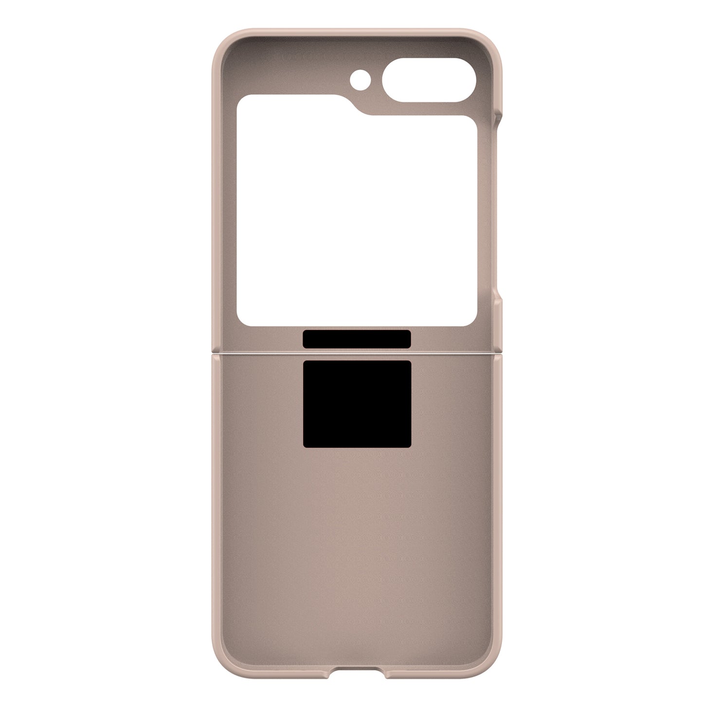 Uniqkart for Samsung Galaxy Z Flip5 5G Hard PC Phone Case Anti-scratch Cover with D-Shape Ring Holder - Rose Pink