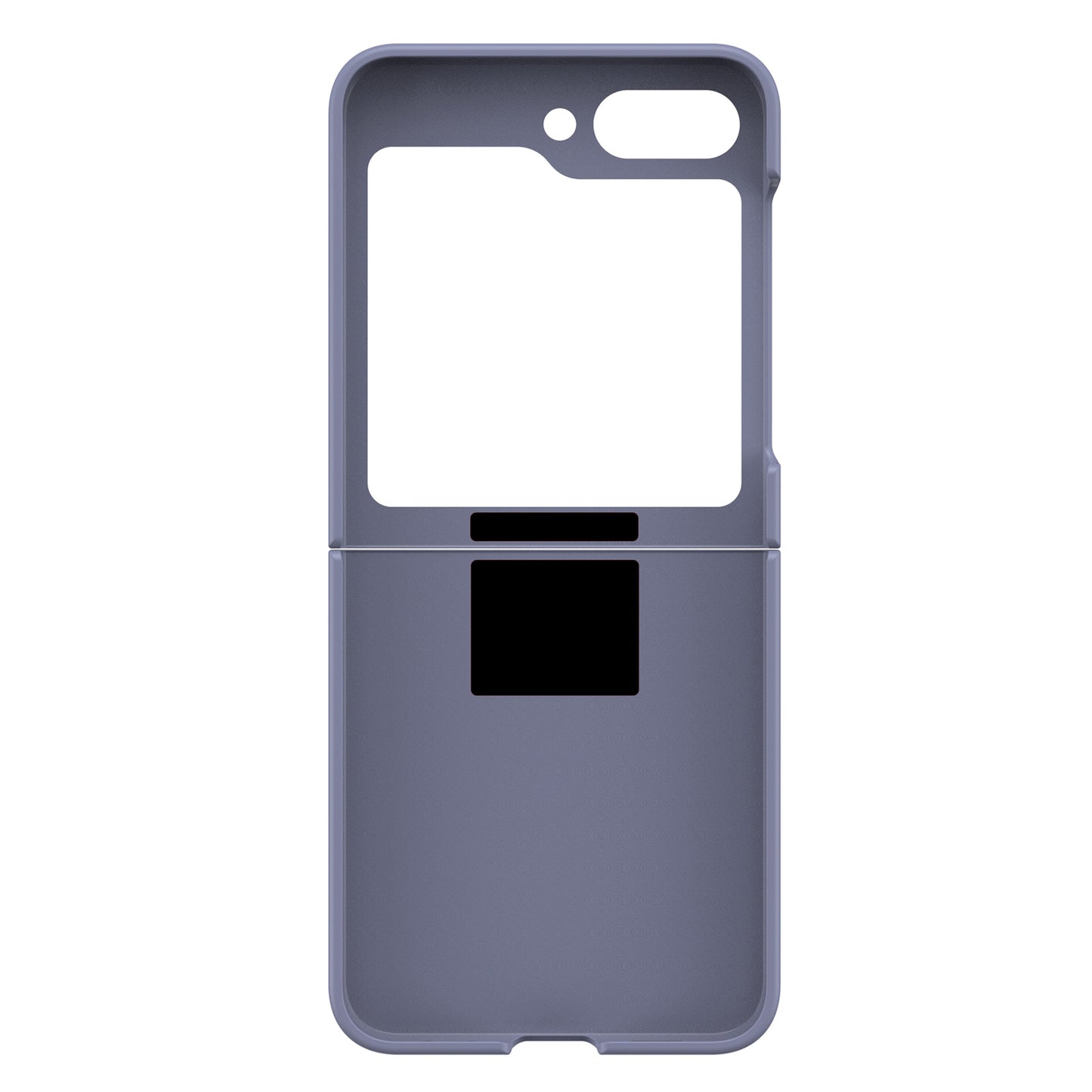 Uniqkart for Samsung Galaxy Z Flip5 5G Hard PC Phone Case Anti-scratch Cover with D-Shape Ring Holder - Purple