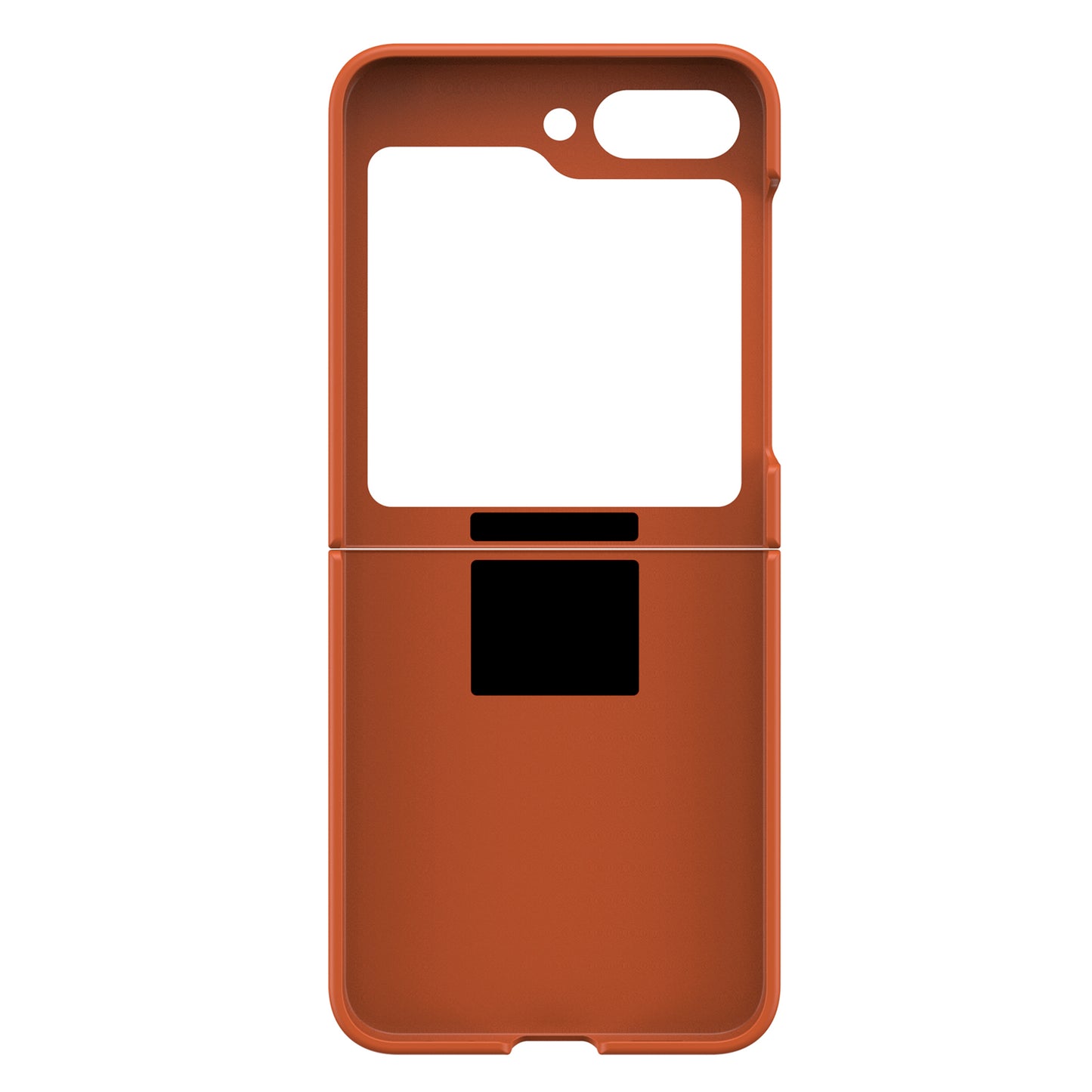 Uniqkart for Samsung Galaxy Z Flip5 5G Hard PC Phone Case Anti-scratch Cover with D-Shape Ring Holder - Dark Pink