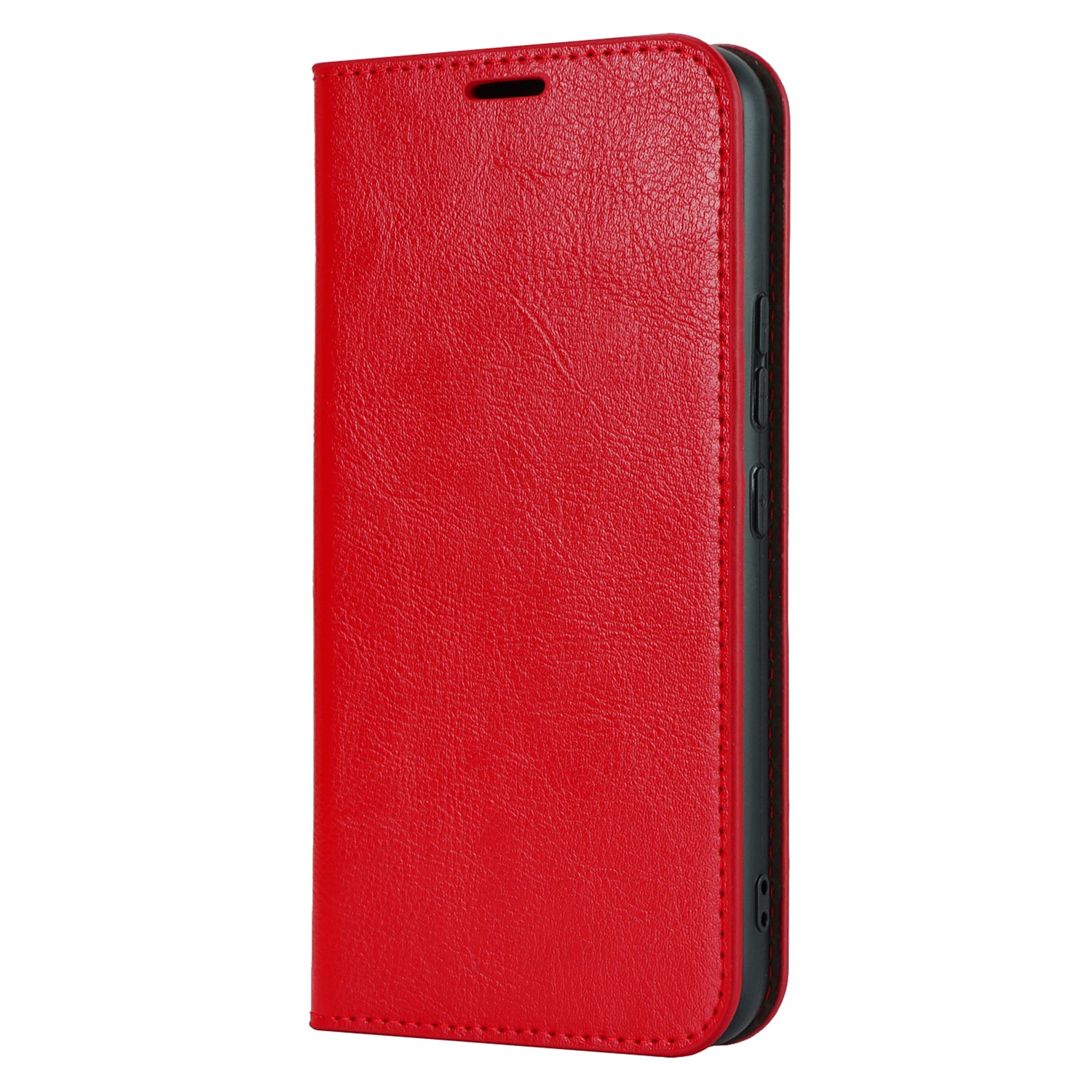Stand Wallet for Samsung Galaxy A54 5G Crazy Horse Texture Genuine Cow Leather Cover Phone Case - Red