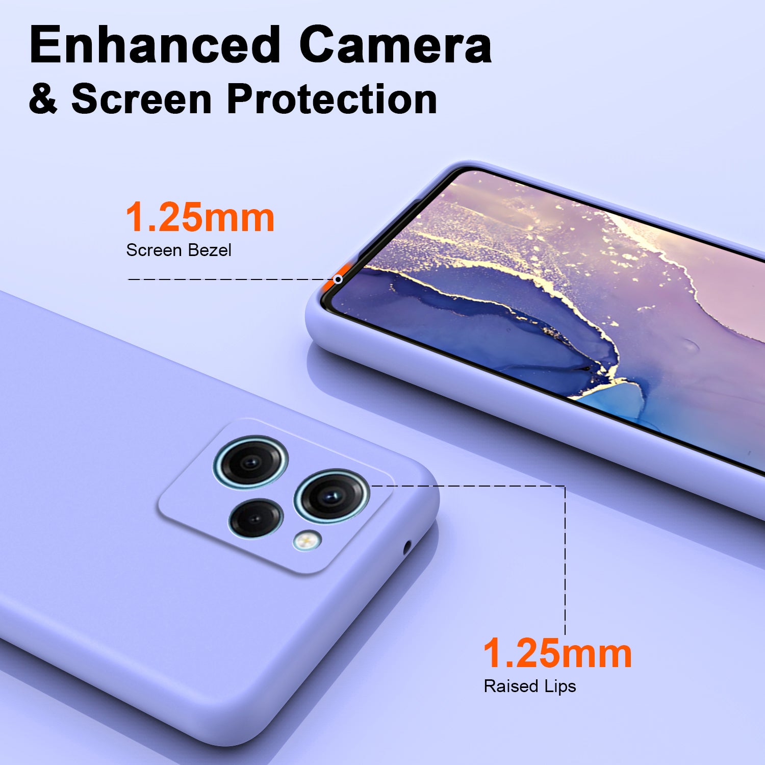 Uniqkart for Xiaomi Redmi Note 12 Pro Speed 5G / Poco X5 Pro 5G 2.2mm Rubberized TPU Case Fiber Lining Phone Cover - Purple