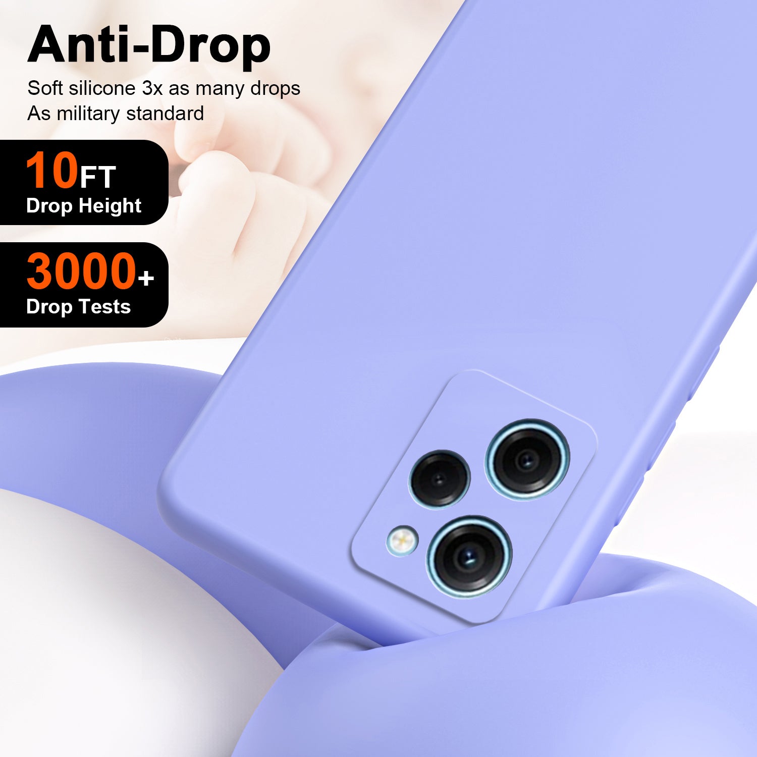 Uniqkart for Xiaomi Redmi Note 12 Pro Speed 5G / Poco X5 Pro 5G 2.2mm Rubberized TPU Case Fiber Lining Phone Cover - Purple
