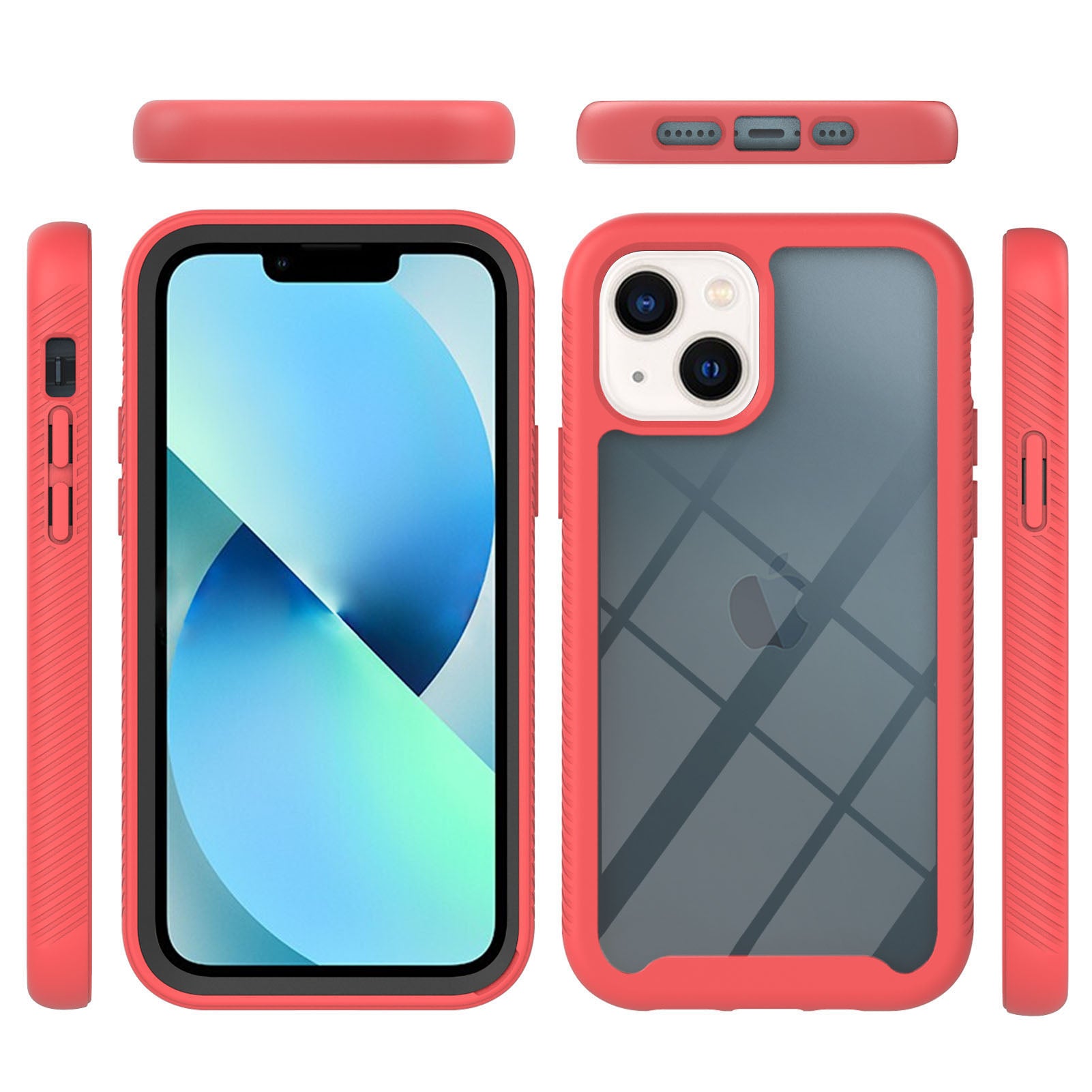 YB PC Series-3 for iPhone 15 Plus PC+TPU Phone Case Shockproof Back Cover - Red